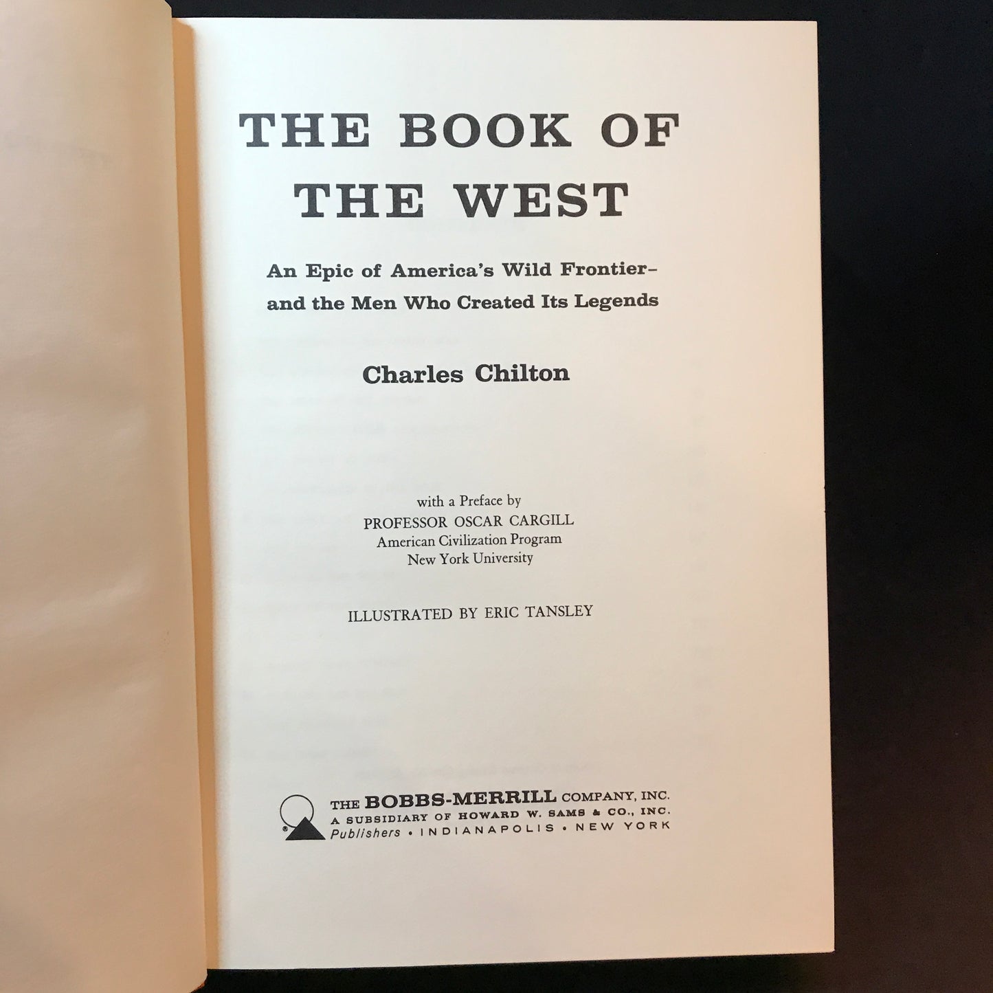 The Book of the West - Charles Chilton - Signed - 1st Edition - 1962