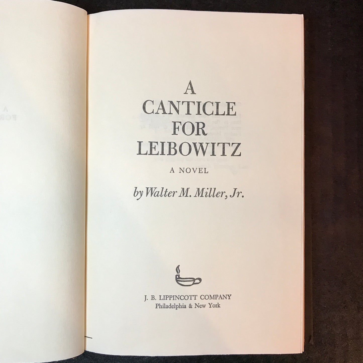 A Canticle for Leibowitz - Walter M. Miller, Jr. - Book Club Edition - 1959