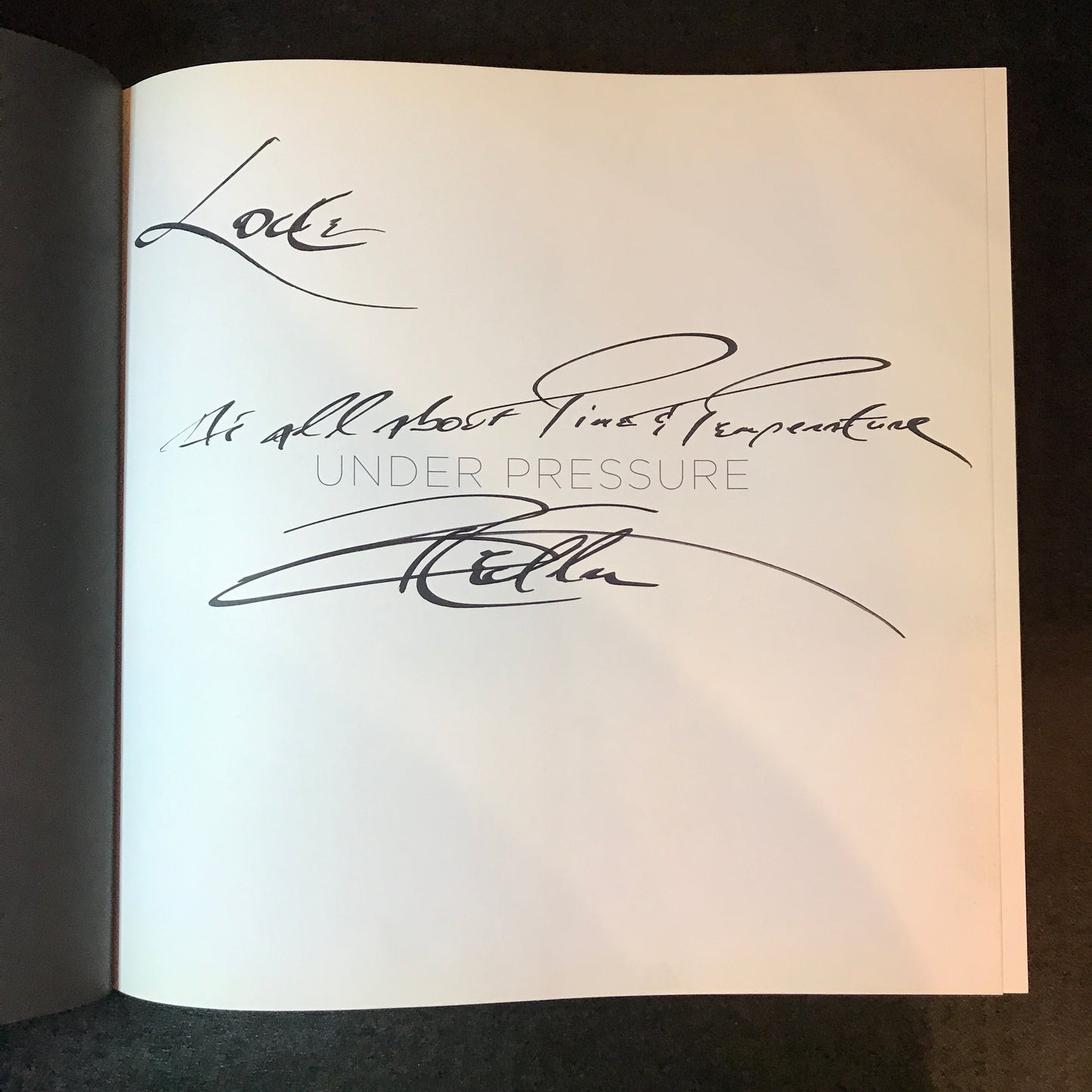 Under Pressure - Thomas Keller - Signed - First Edition - 2008