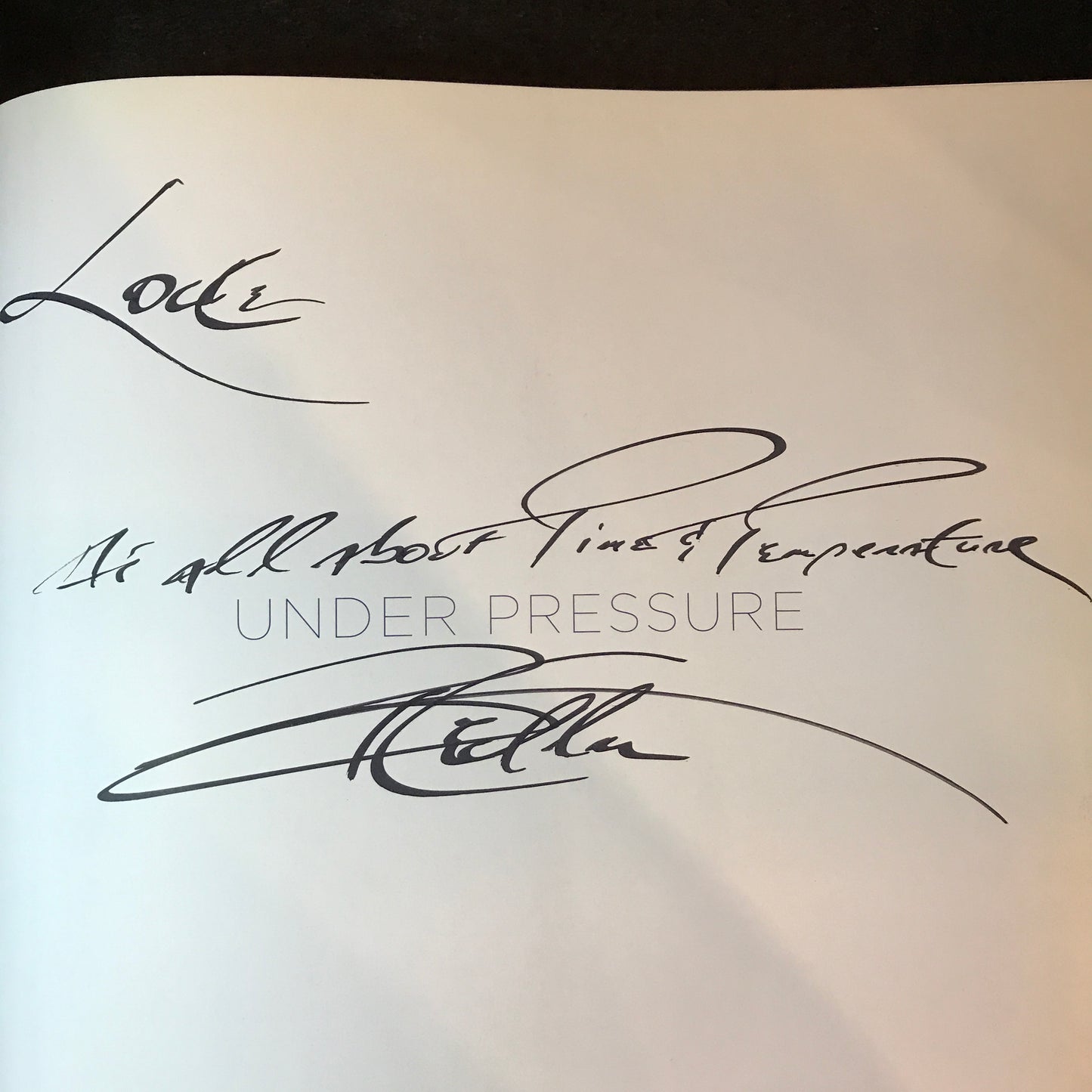 Under Pressure - Thomas Keller - Signed - First Edition - 2008