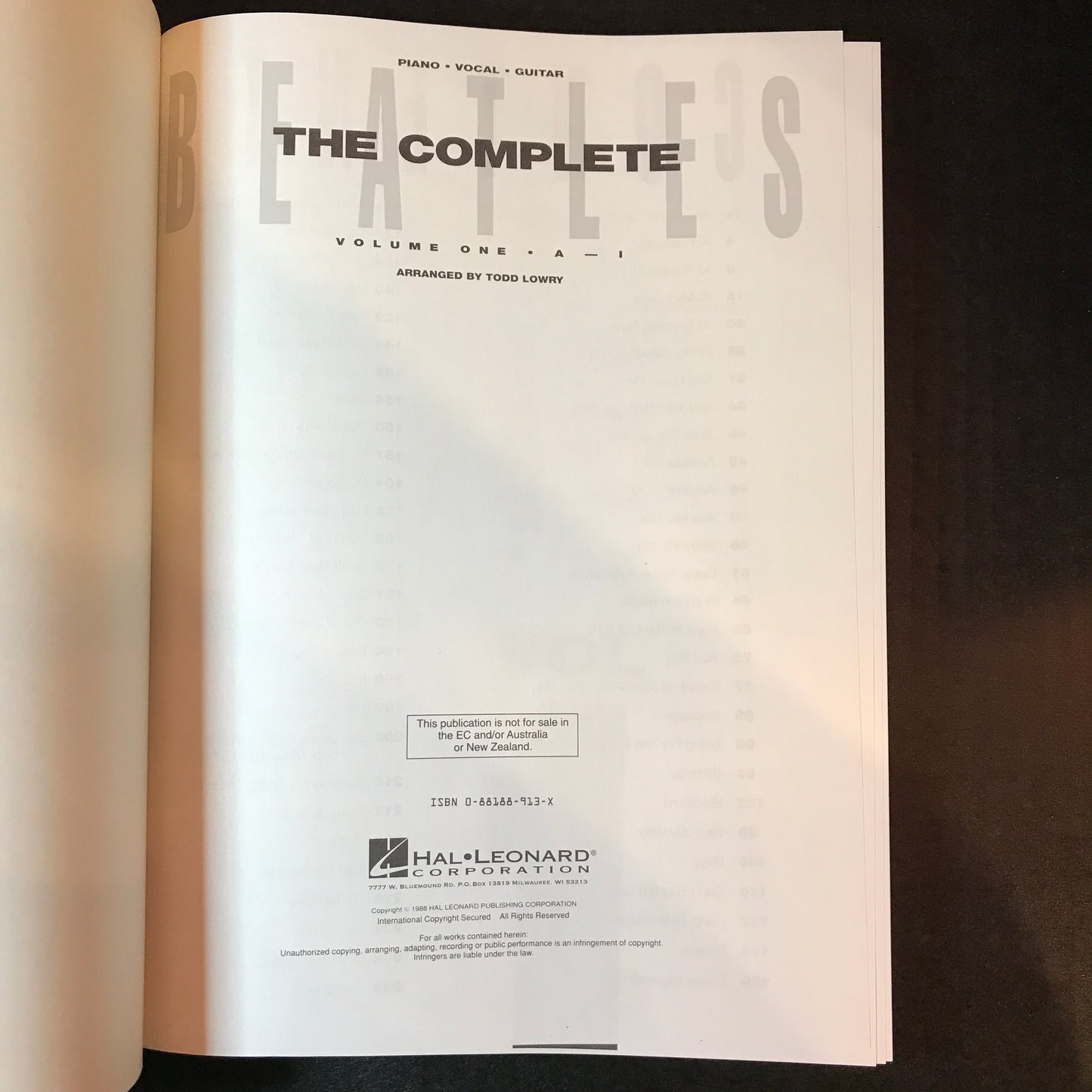 The Complete Beatles - Todd Lowry - 2 Volumes - 1988