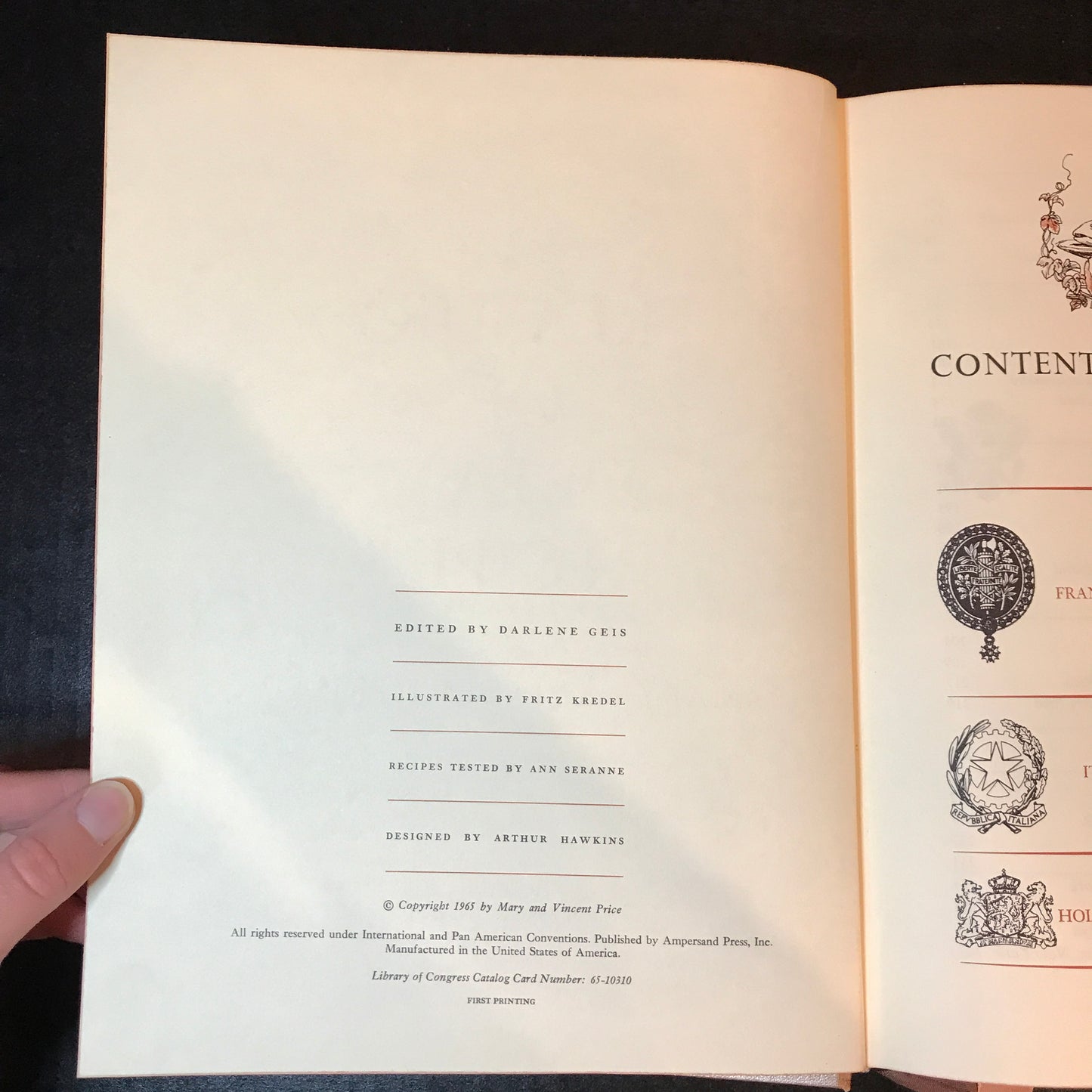 A Treasury of Great Recipes - Mary and Vincent Price - 1st Edition - 1965