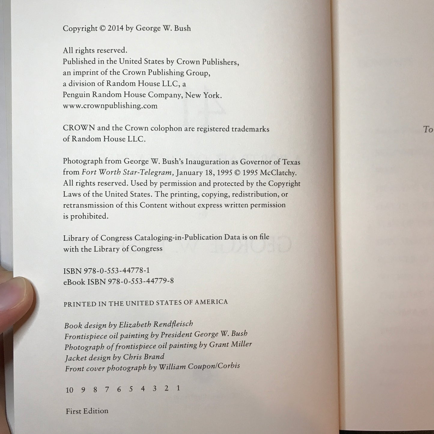 41: A Portrait of My Father - George W. Bush - Signed - 1st Edition - 2014
