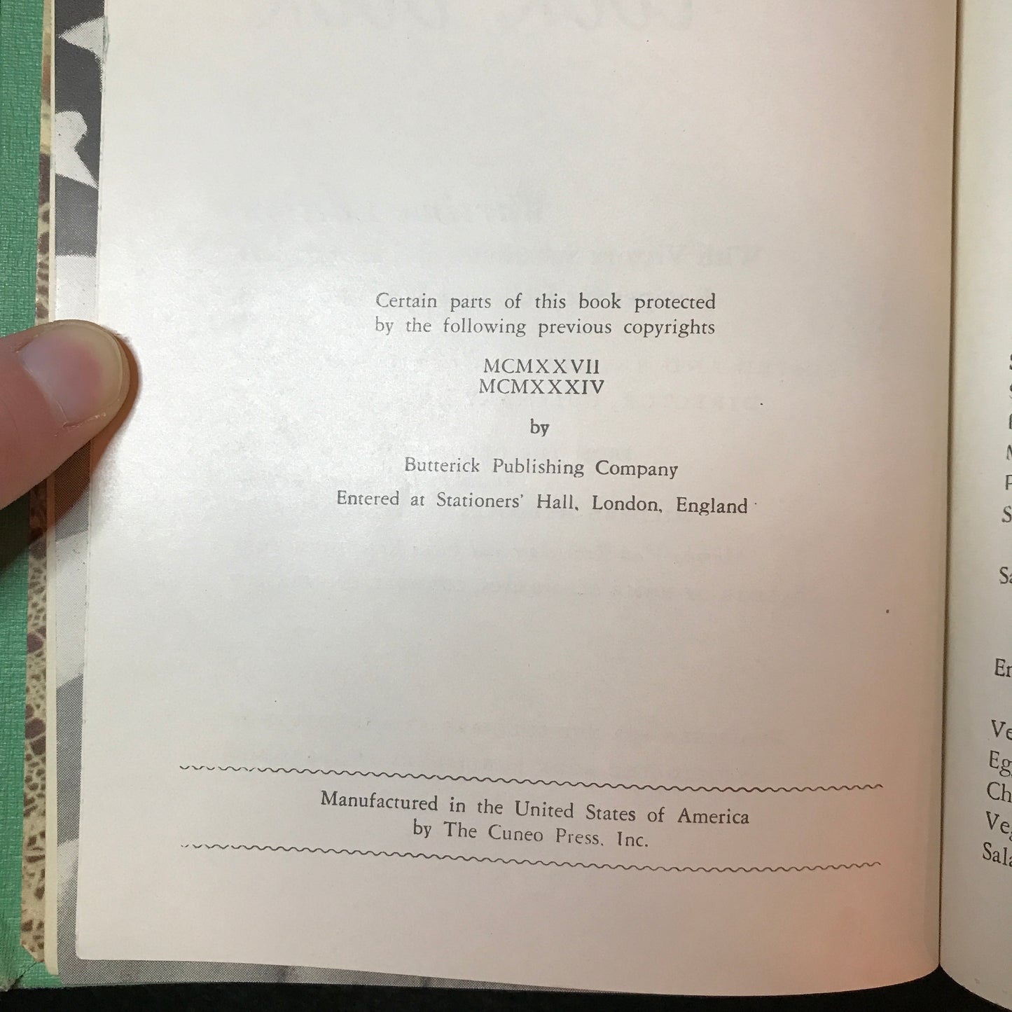The Victory Binding of the American Woman's Cook Book - Edited by Ruth Berolzheimer - Wartime Edition - 1943