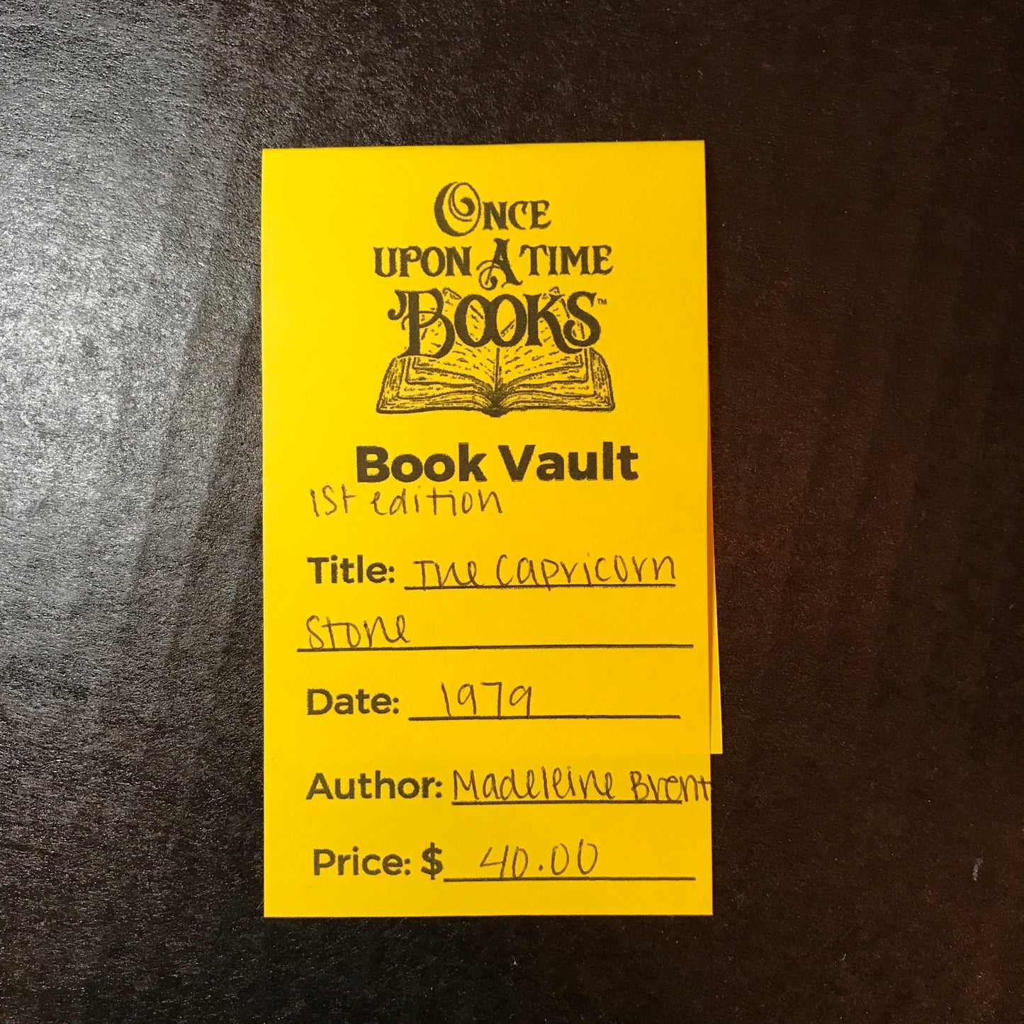 The Capricorn Stone - Madeleine Brent - 1st Edition - 1979