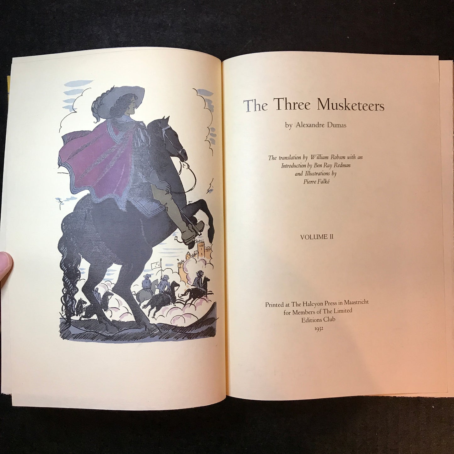The Three Musketeers - Alexandre Dumas - 2 Volumes - 1932