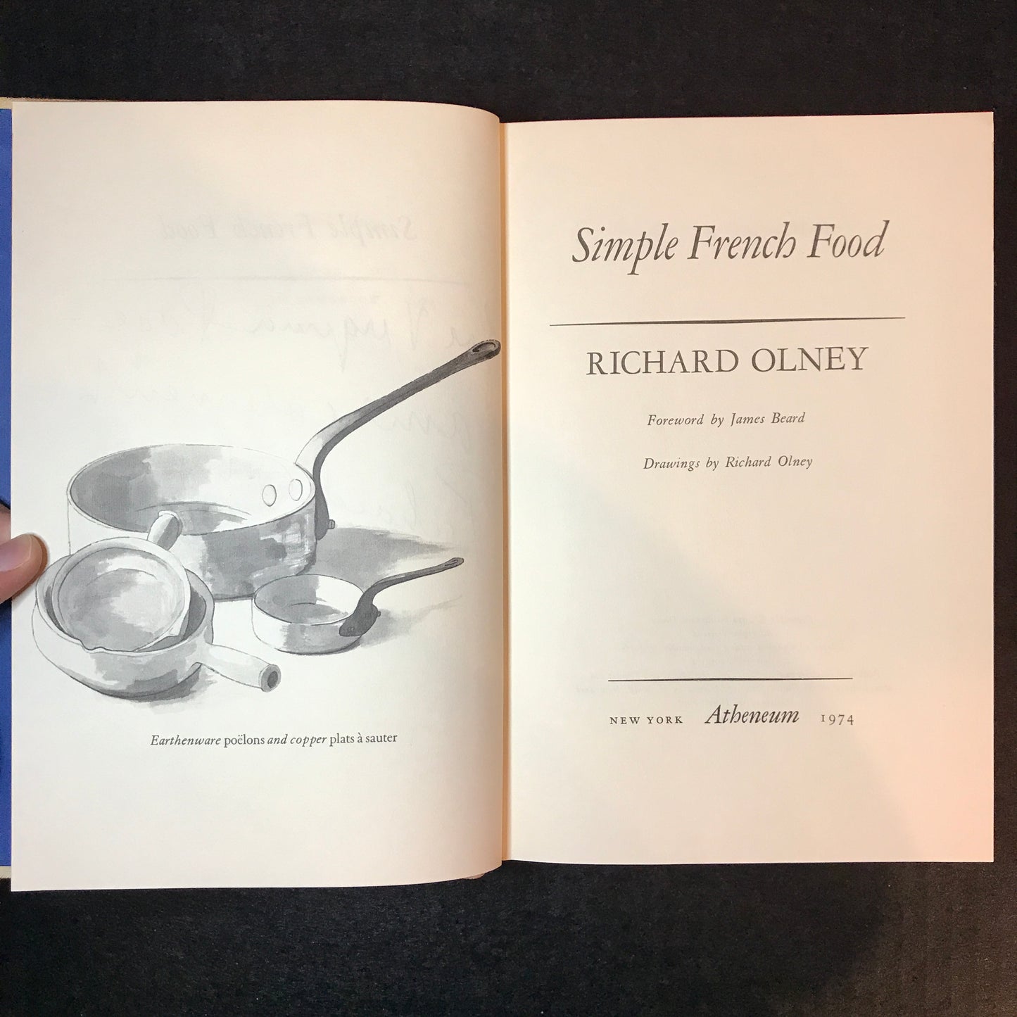 Simple French Food - Richard Olney - Signed - 1st Edition - 1974