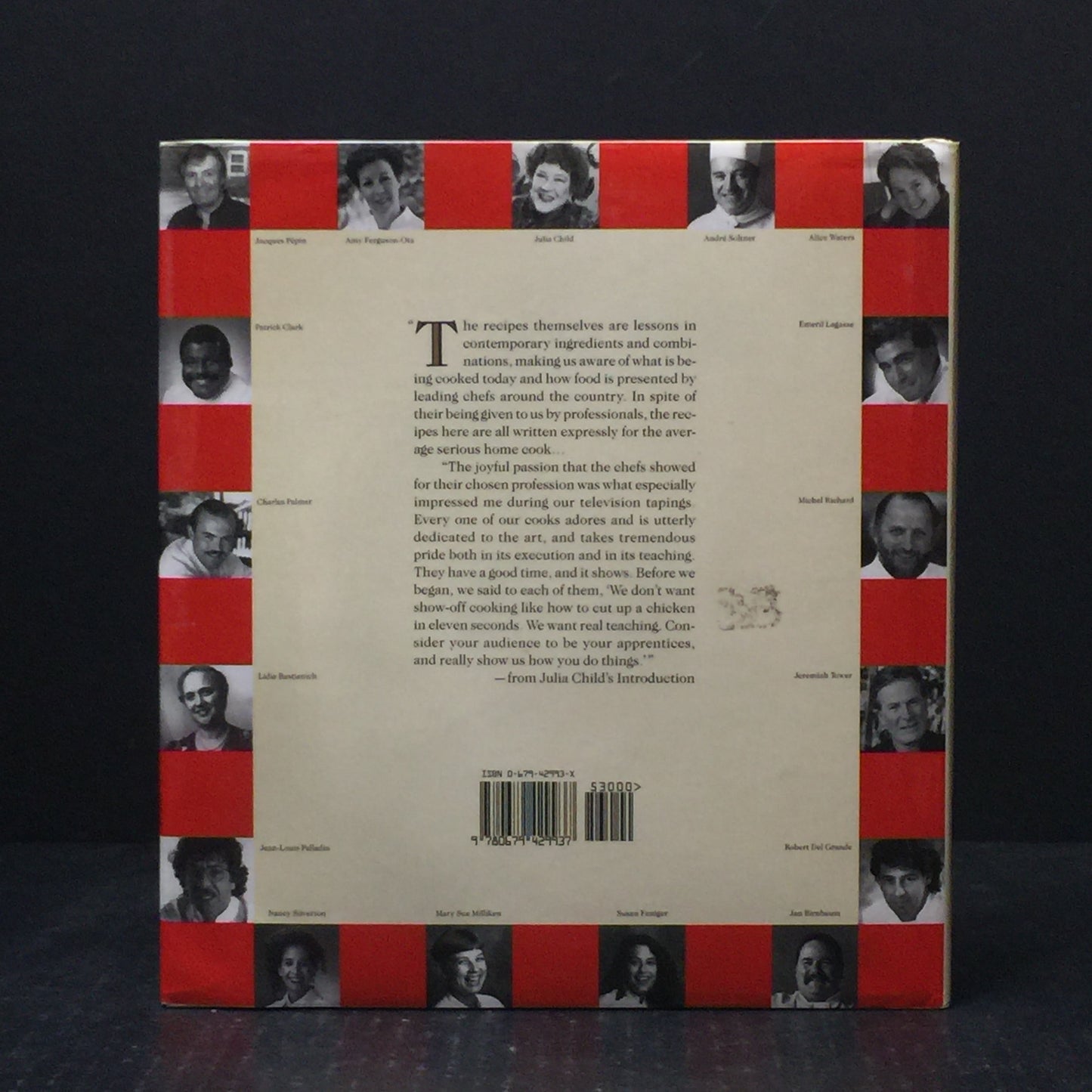 Cooking With Master Chefs - Julia Child - Signed With Extras - First Edition - Paper Clip Stain/Dent - 1993