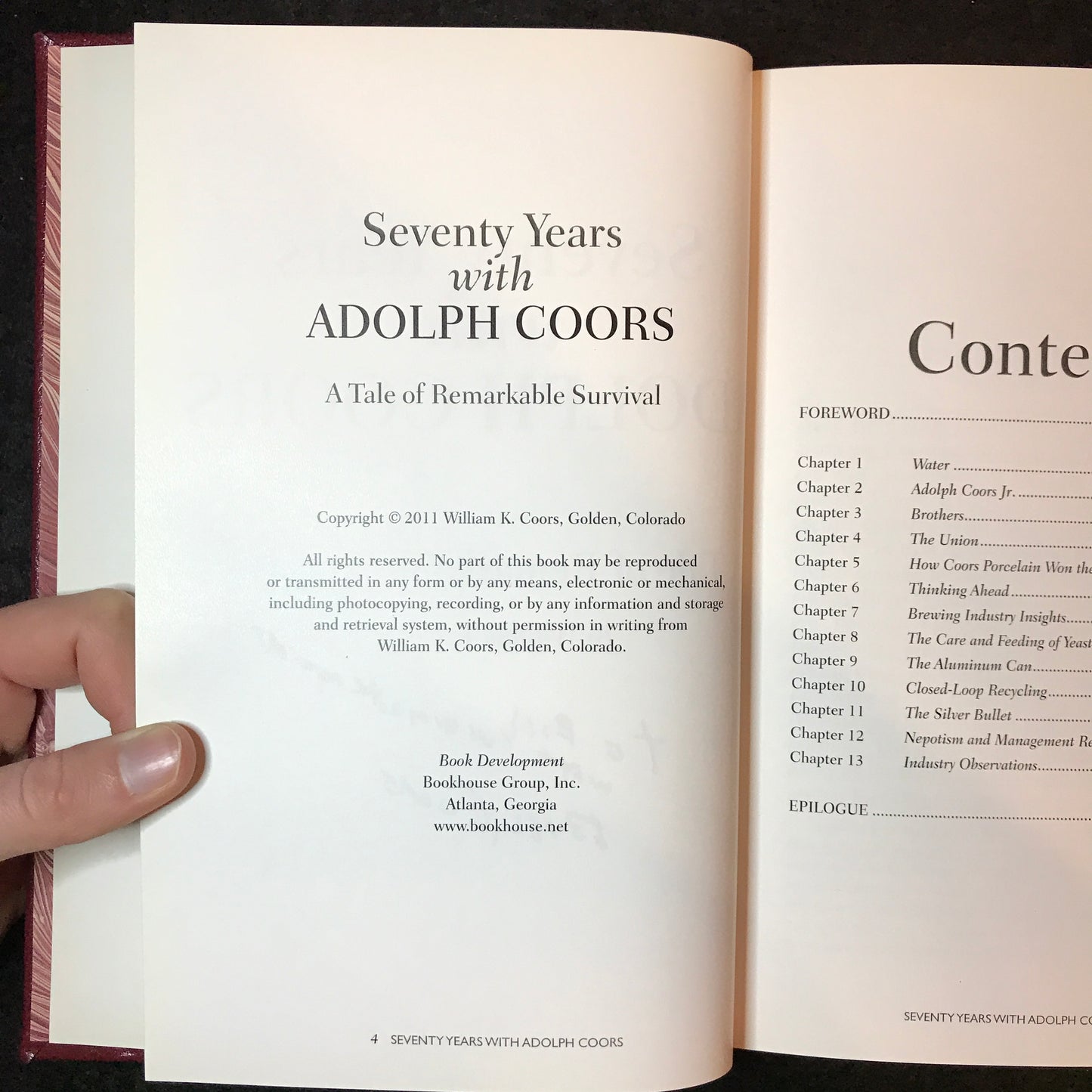 Seventy Years with Adolph Coors - William K. Coors - Signed - 2011