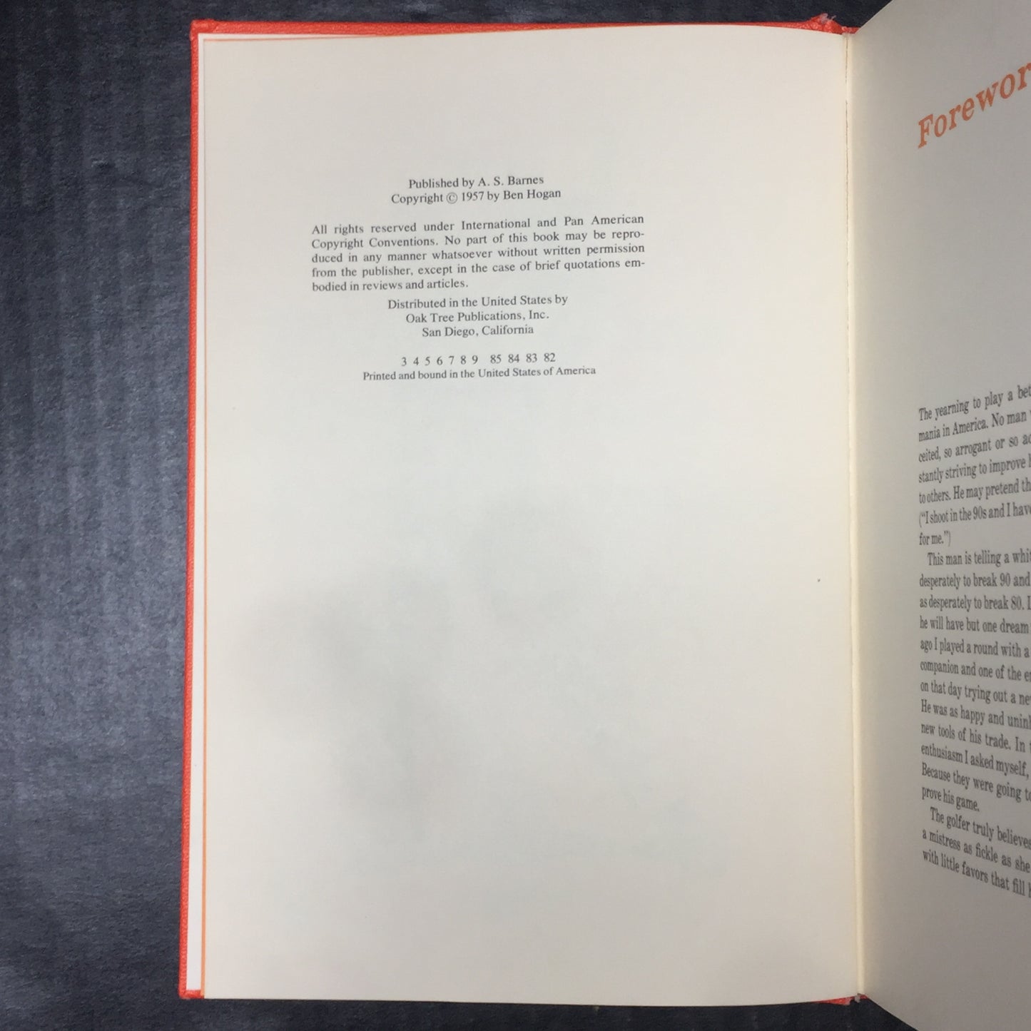Ben Hogan's Five Lessons - Ben Hogan and Herbert Warren Wind - Signed - Early Print - 1957