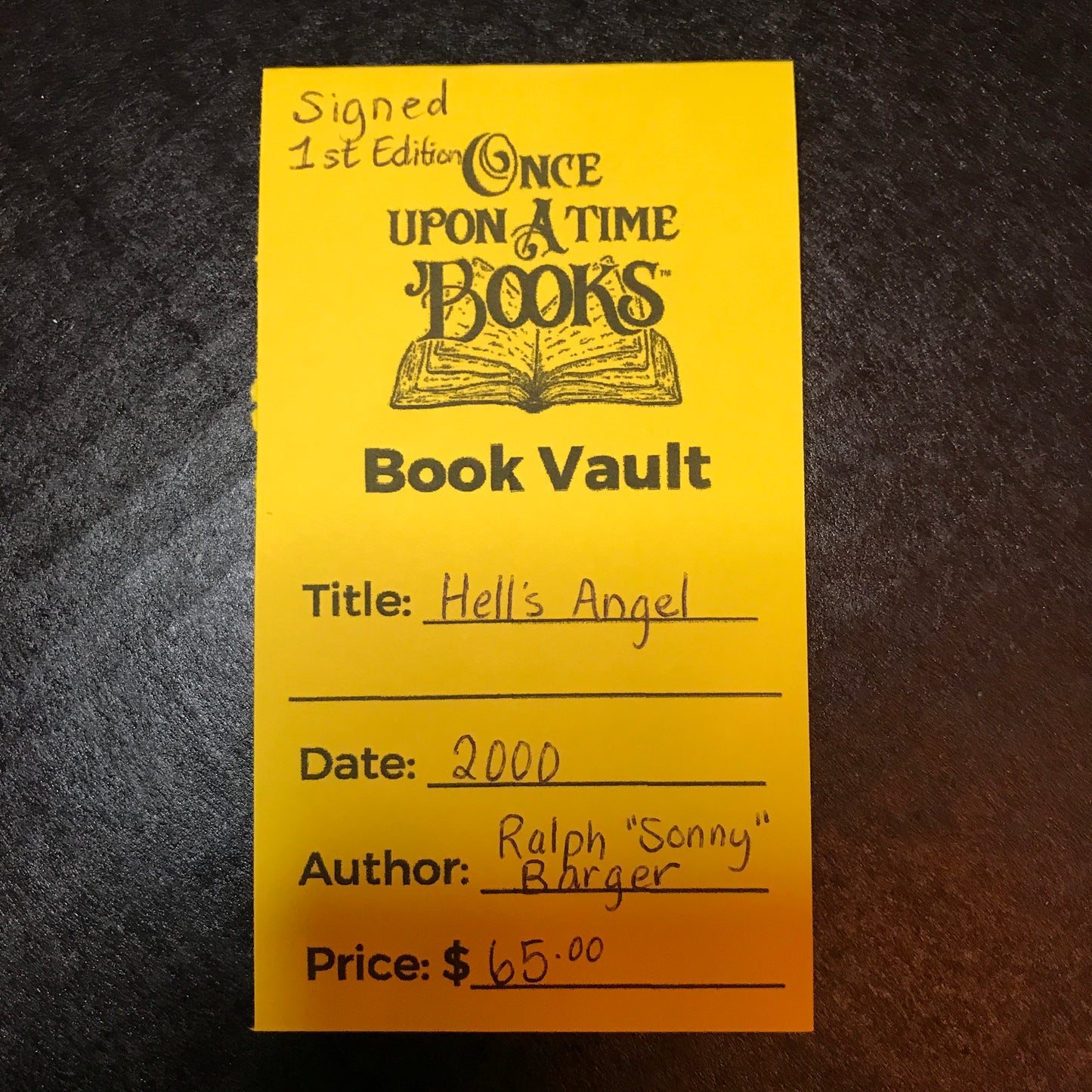 Hell's Angel - Ralph "Sonny" Barger - Signed - 1st Edition - 2000