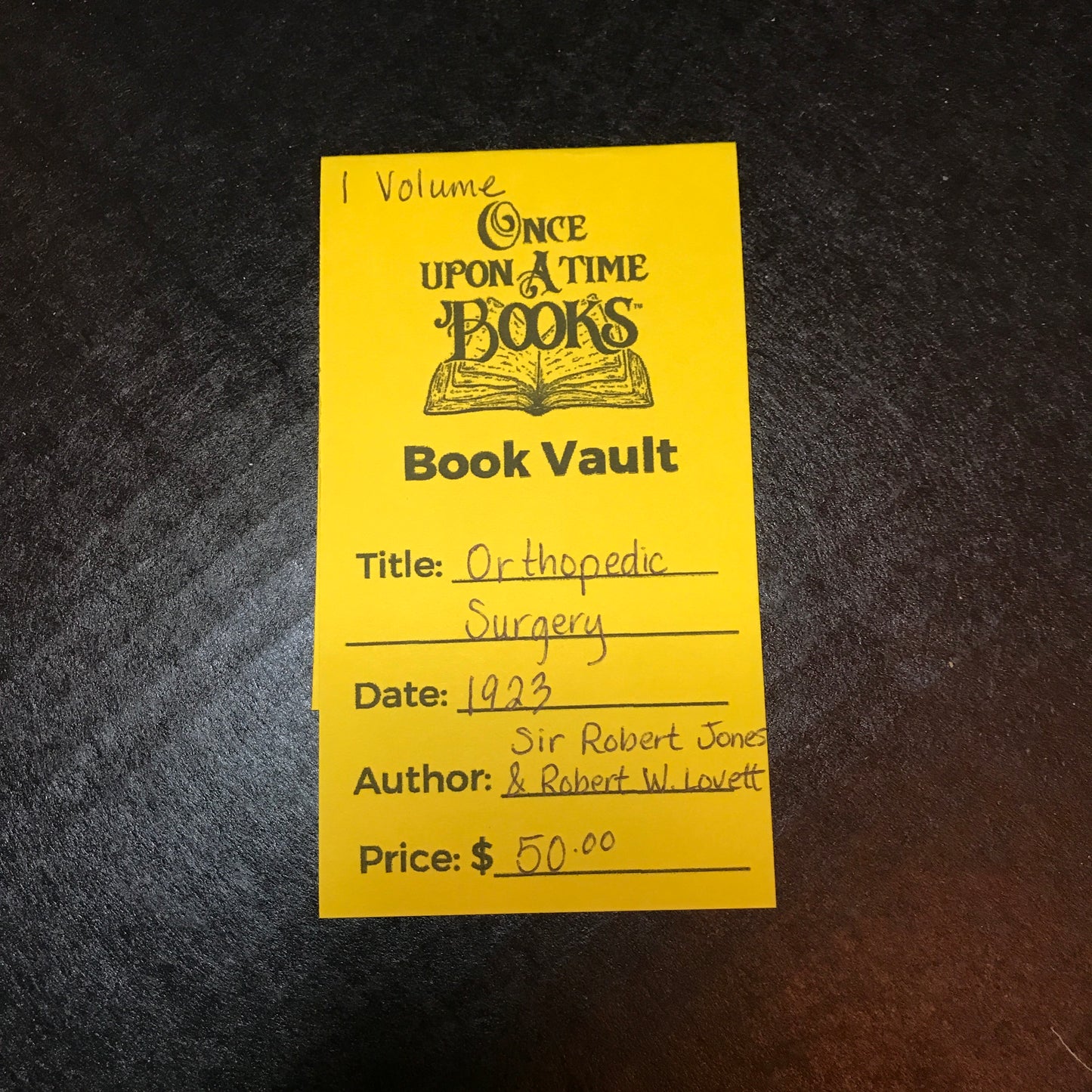 Orthopedic Surgery - Sir Robert Jones and Robert W. Lovett - 1 Volume - 1923