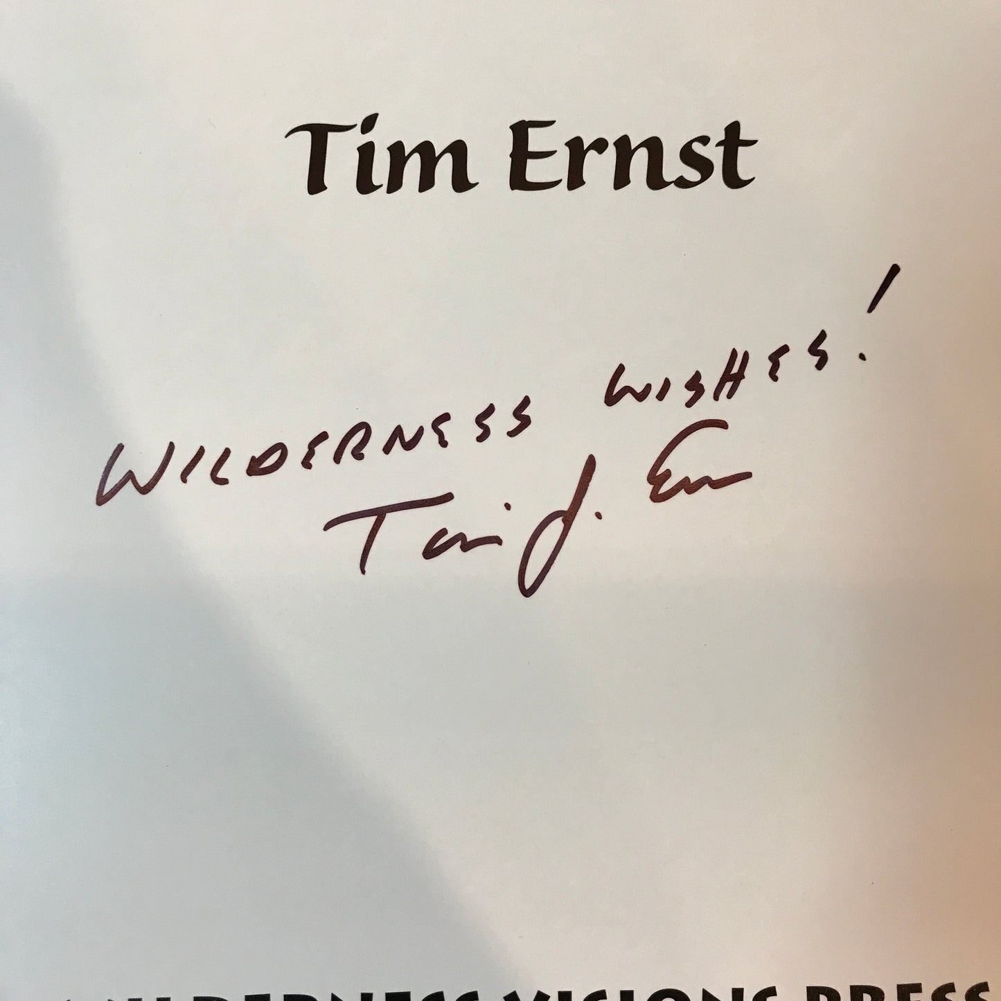 Wilderness Reflections - Tim Ernst - Signed - 1996