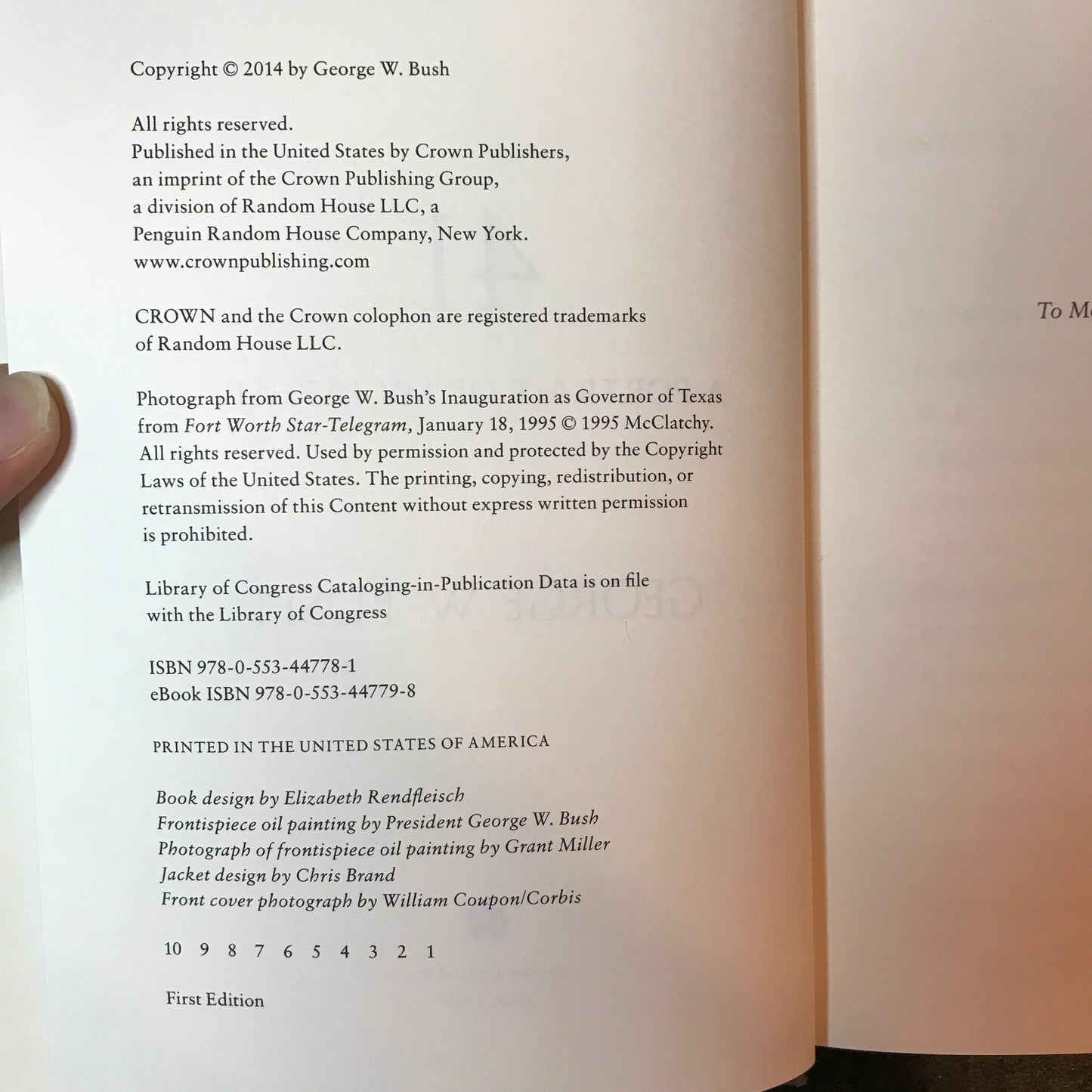 41: A Portrait of My Father - George W. Bush - Signed - First Edition - 2014