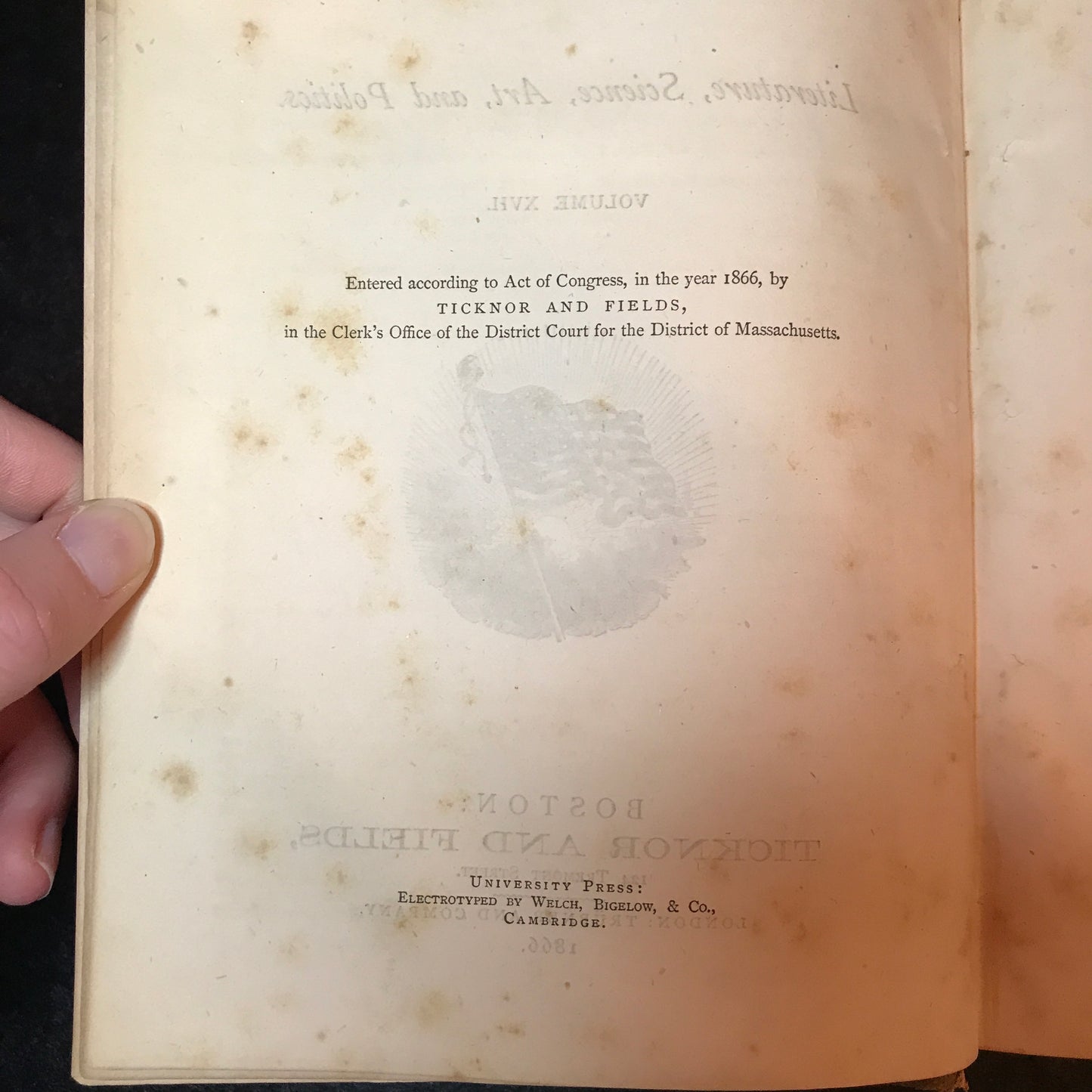 The Atlantic Monthly - Published by Ticknor and Fields - Volume 17 - 1866