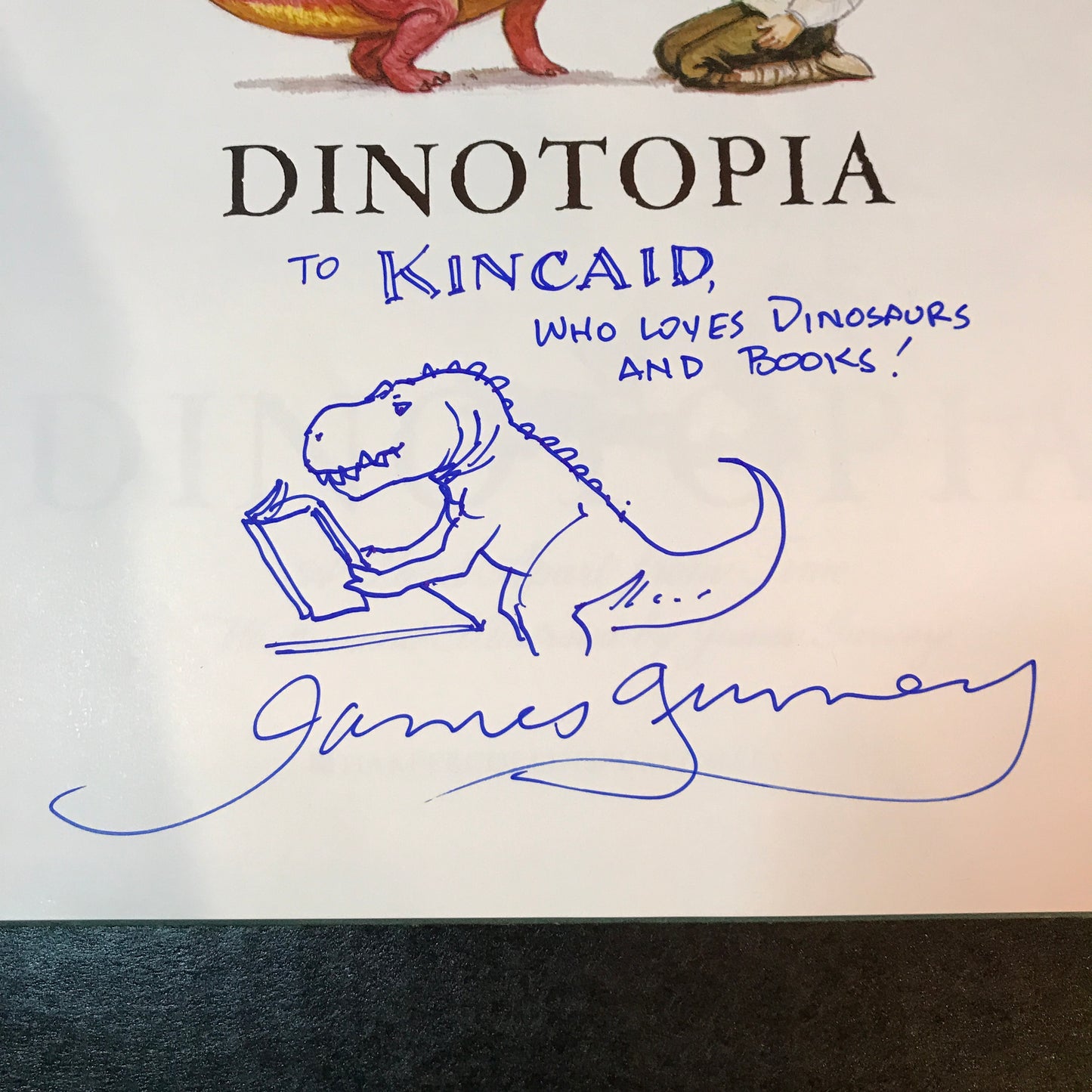 Dinotopia - James Gurney - 1st Thus - 8th Print - Signed with drawing - 1998