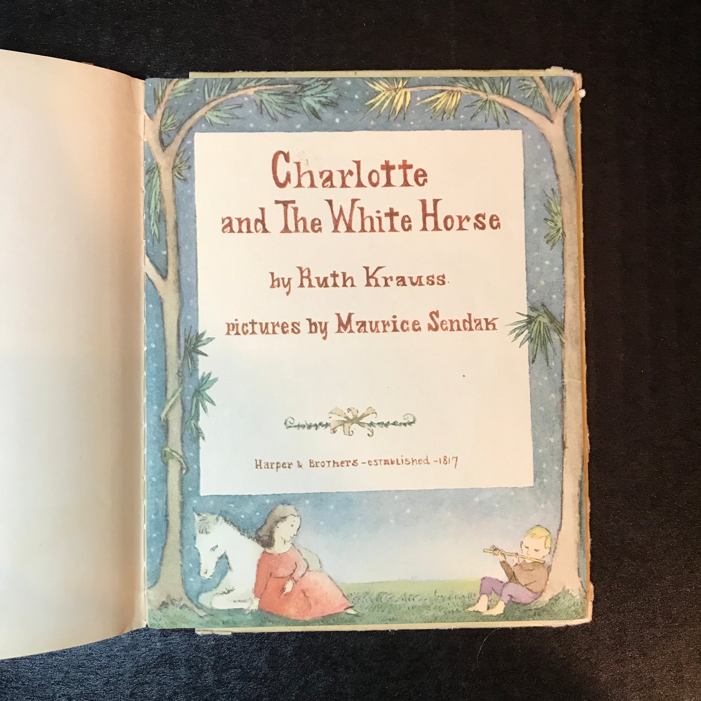 Charlotte and The White Horse - Ruth Krauss - 1st Edition - 1955