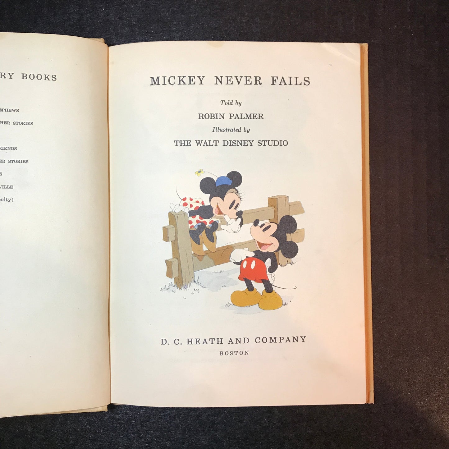 Mickey Never Fails - Robin Palmer - Walt Disney - 1st Thus - 1939