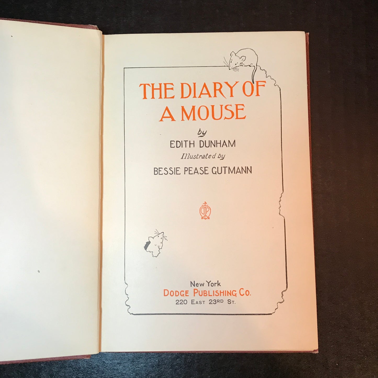 The Diary of A Mouse - Edith Dunham - 1907
