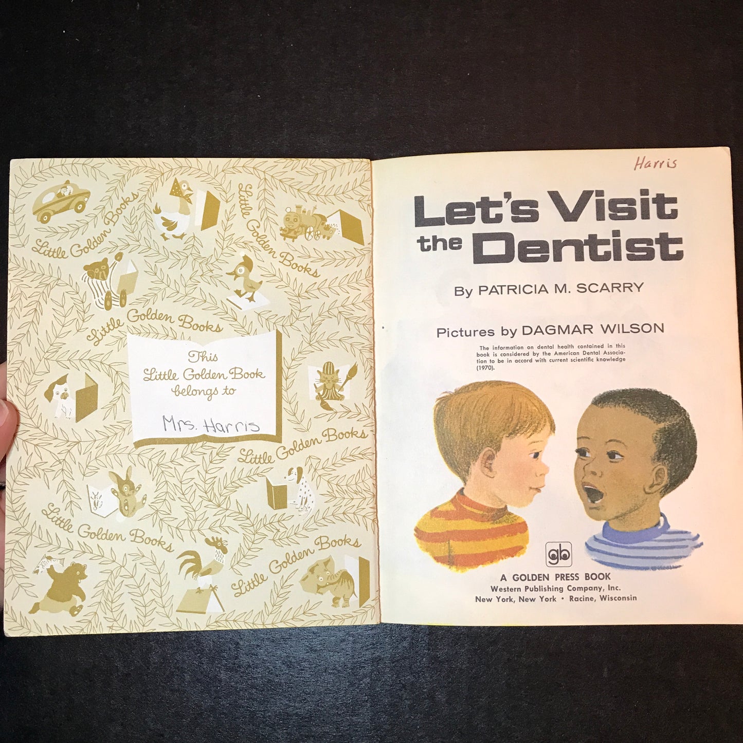 Let's Visit The Dentist - Patricia M. Scarry - 'A' Print - 1970