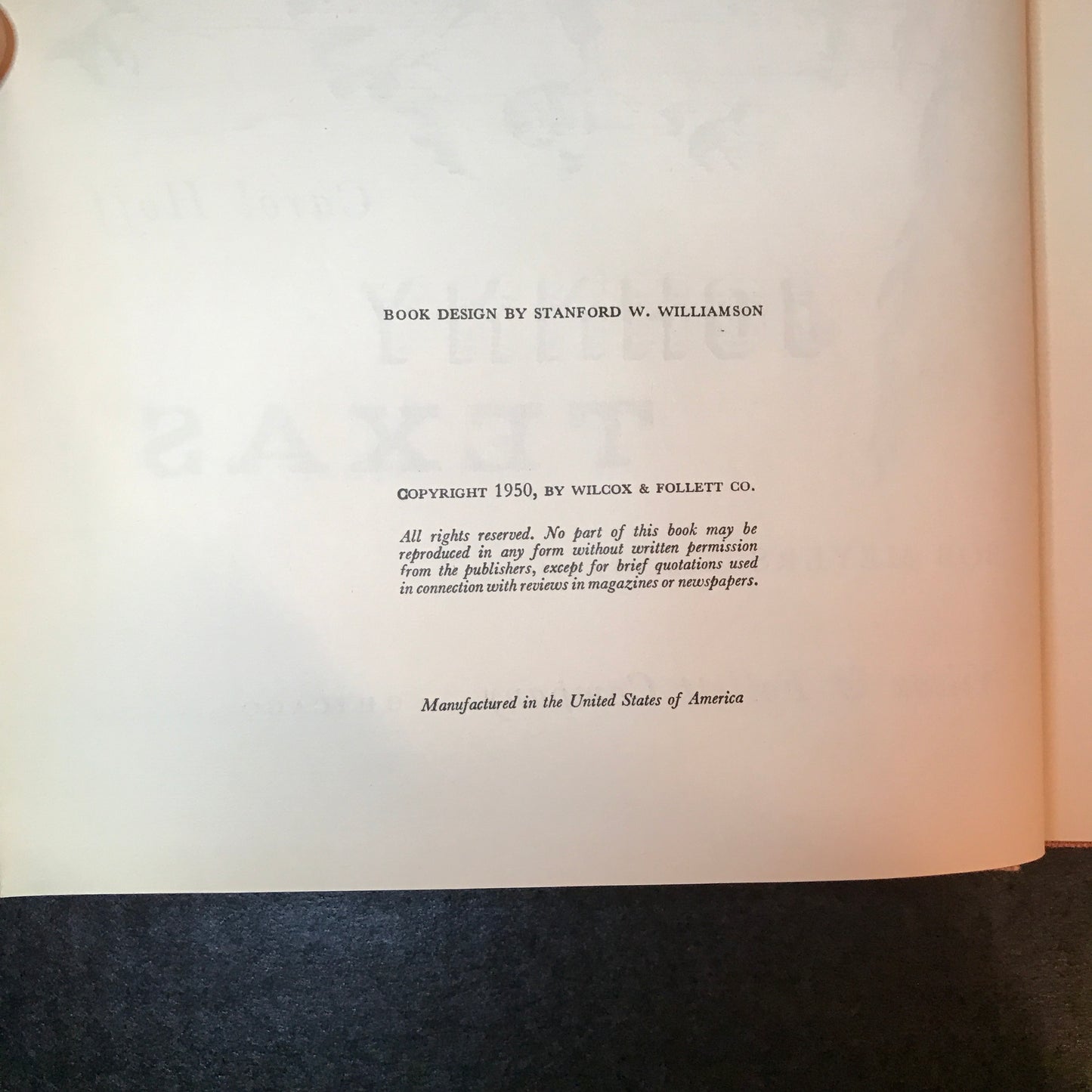 Johnny Texas - Carol Hoff - Presumed 1st - 1950