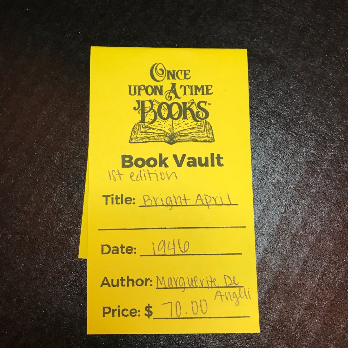 Bright April - Marguerite De Angeli - 1st Edition - 1946