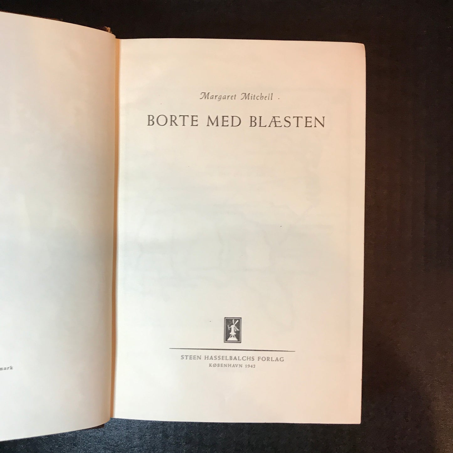 Gone With The Wind - Margaret Mitchell - 1st Danish Edition - 1942