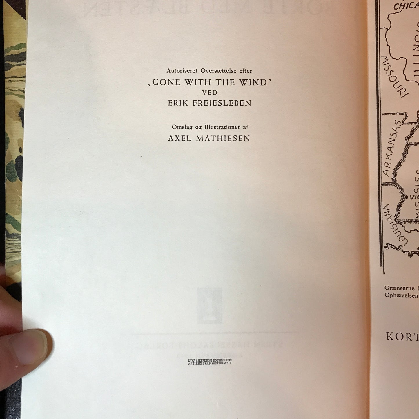 Gone With The Wind - Margaret Mitchell - 1st Danish Edition - 1942