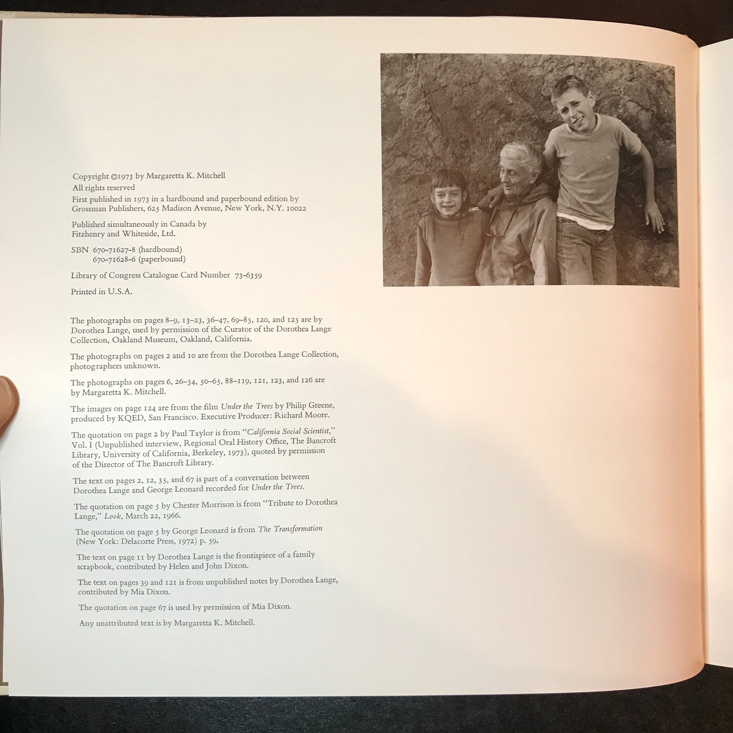 To A Cabin - Dorothea Lange and Margaretta K. Mitchell - 1973