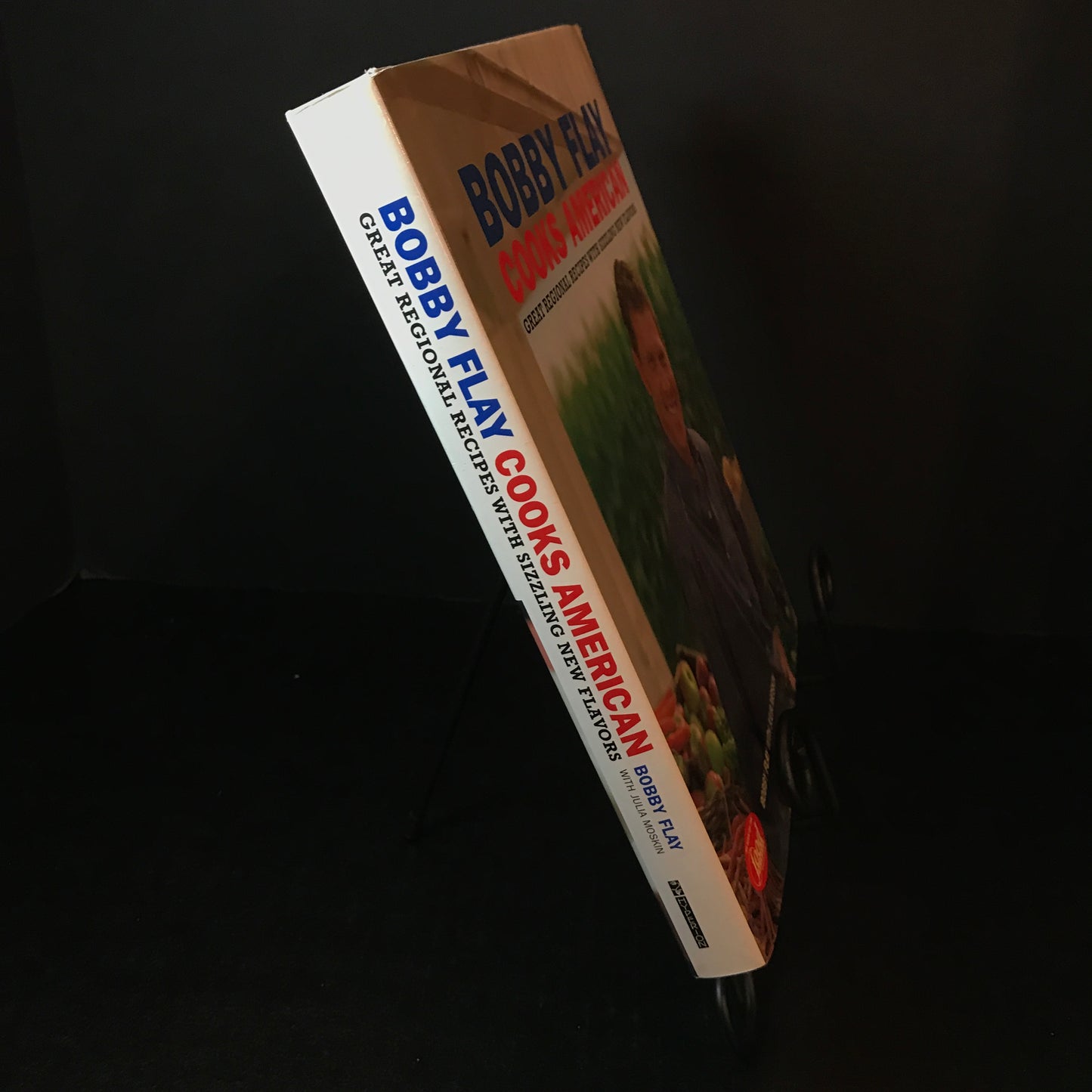 Bobby Flay Cooks American - Bobby Flay and Julia Moskin - Signed - 1st Edition - 2001