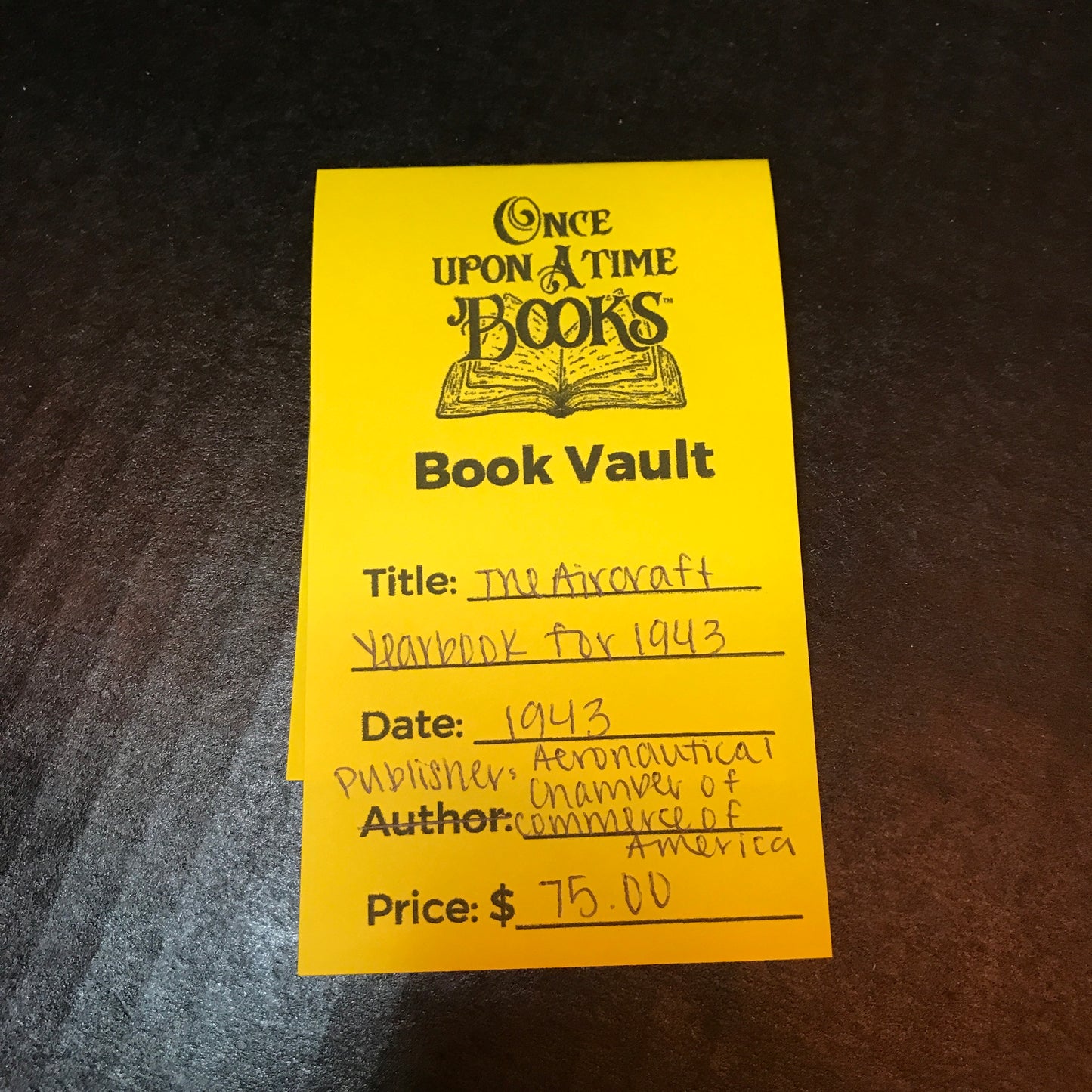 The Aircraft Yearbook for 1943 - Aeronautical Chamber of Commerce of America - 1943