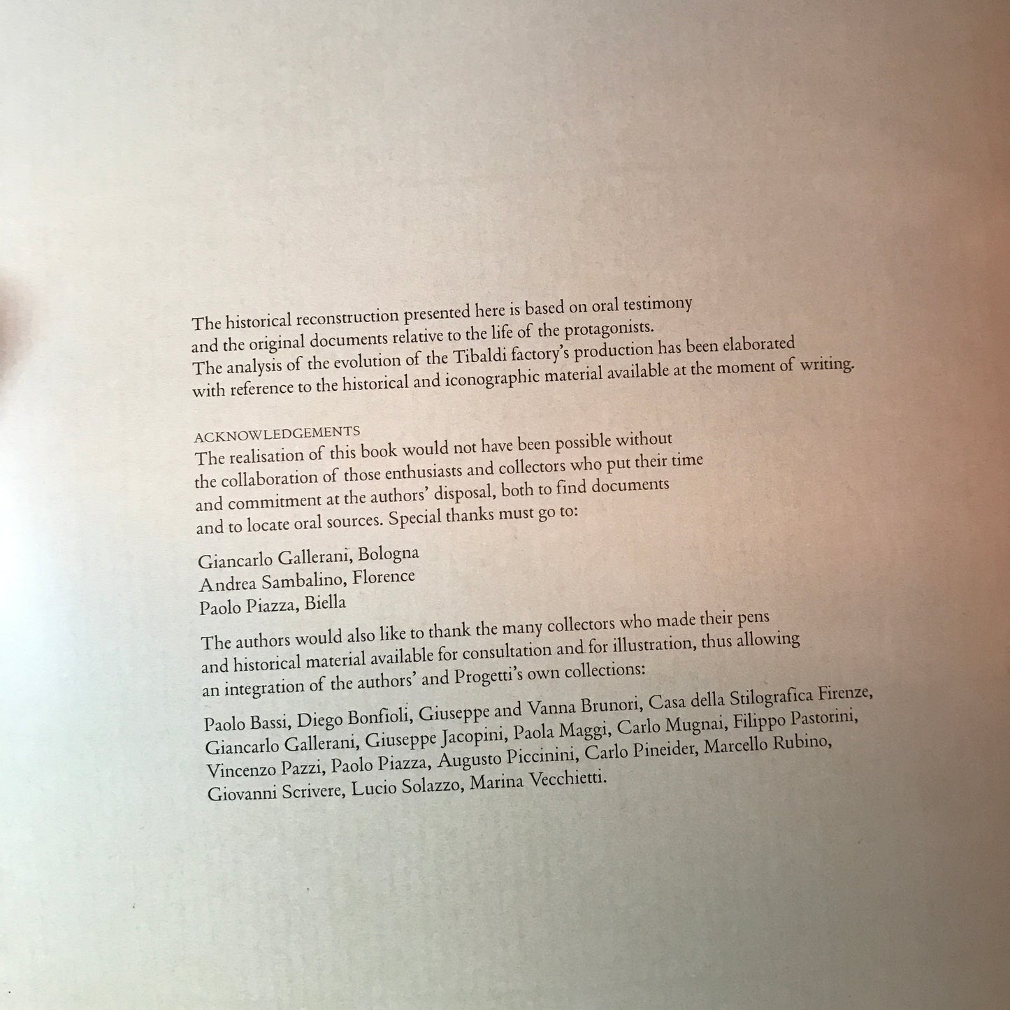 Tibaldi: A Story of Fountain-Pens and Men - Letizia Jacopini and Enrico Bettazzi - 1998