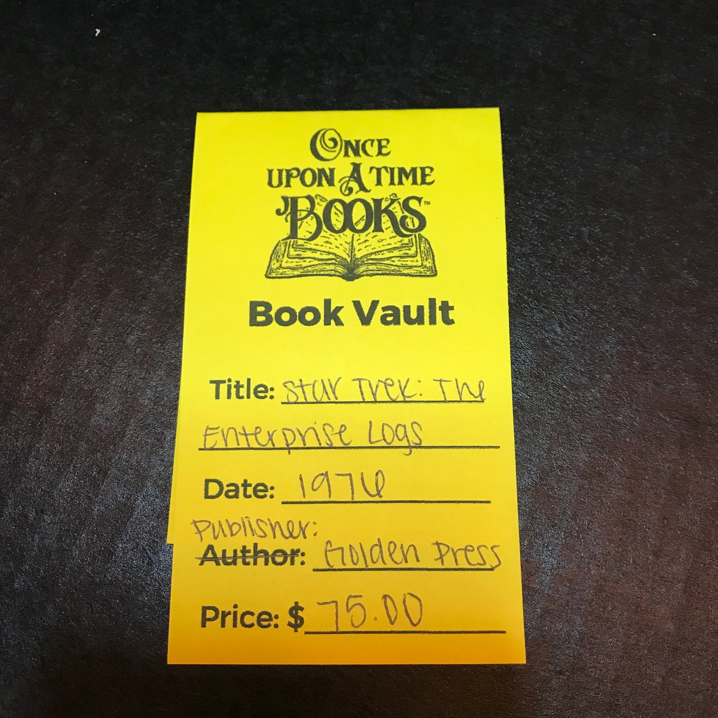 Star Trek: The Enterprise Logs - Golden Press - 1976