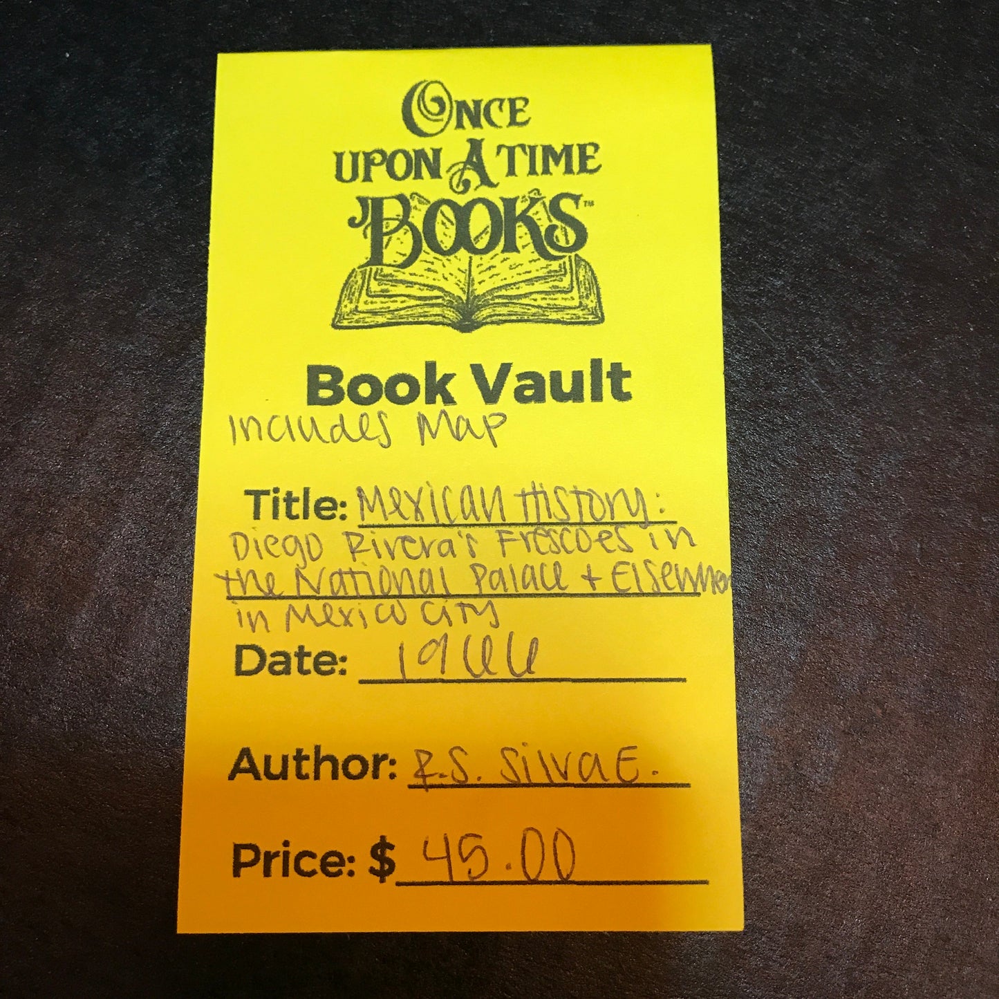 Mexican History: Diego Rivera's Frescoes in the National Palace & Elsewhere in Mexico City - R. S. Silva E. - 1966