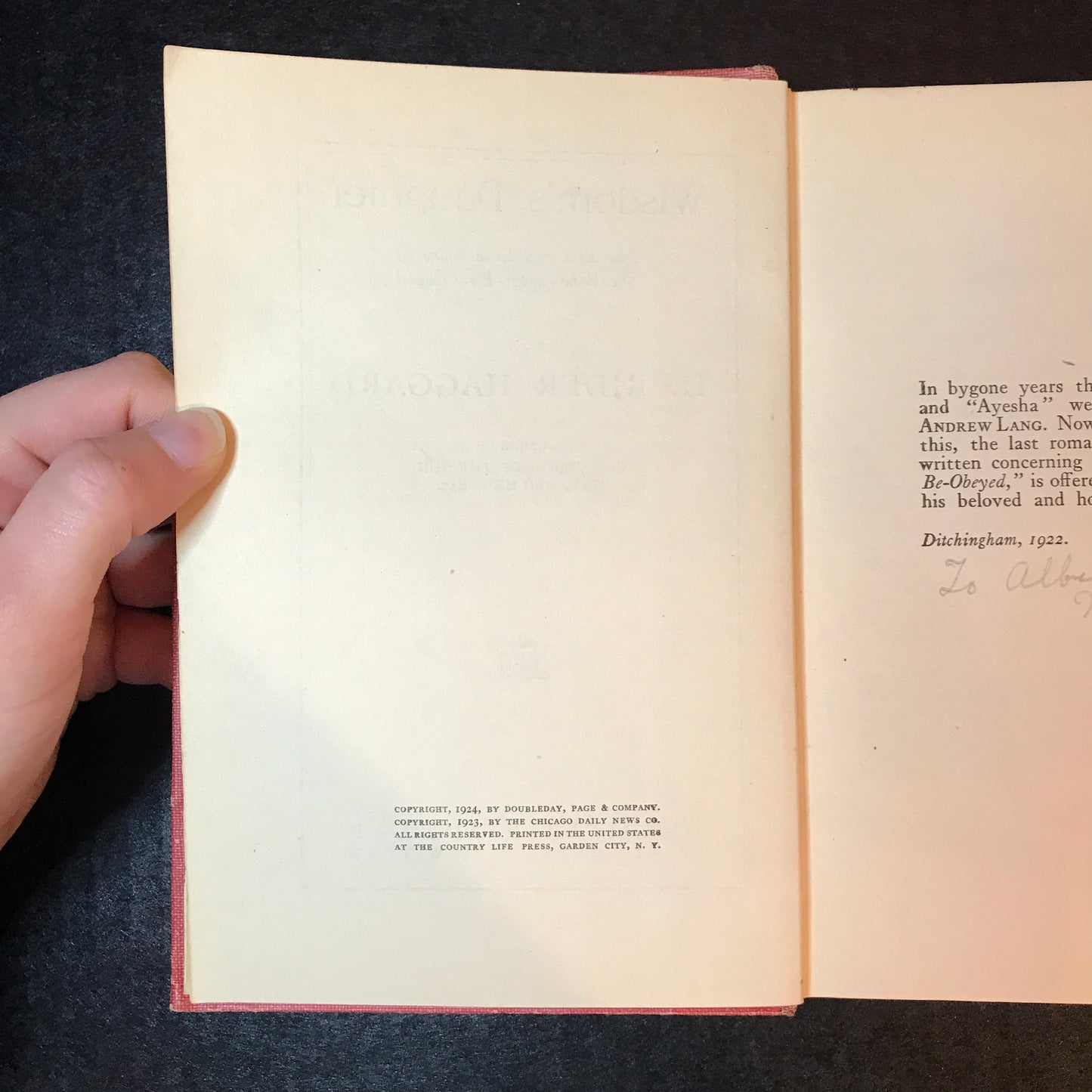 Wisdom's Daughter - H. Rider Haggard - 1924