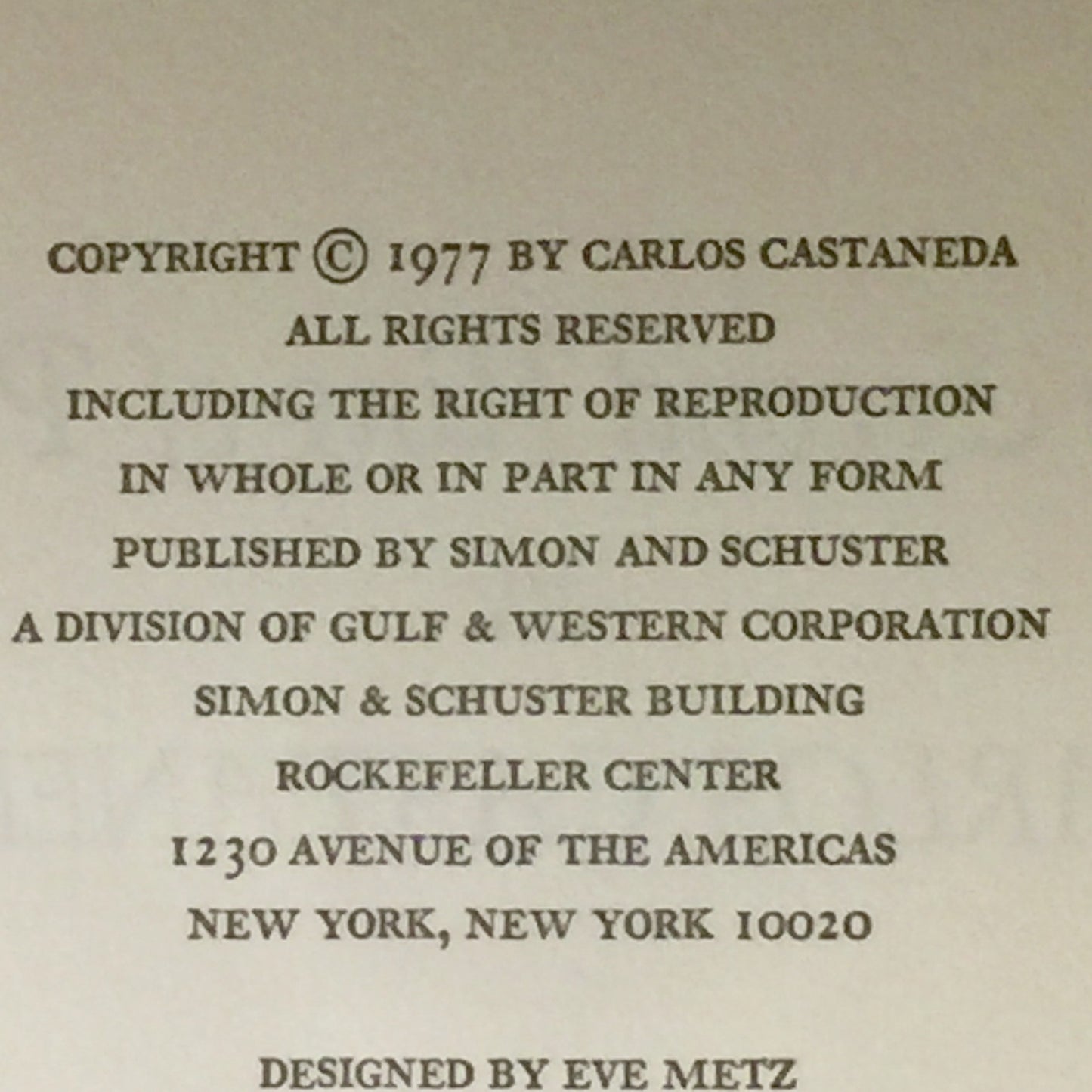 The Second Ring of Power - Carlos Castaneda - First Edition - 1977