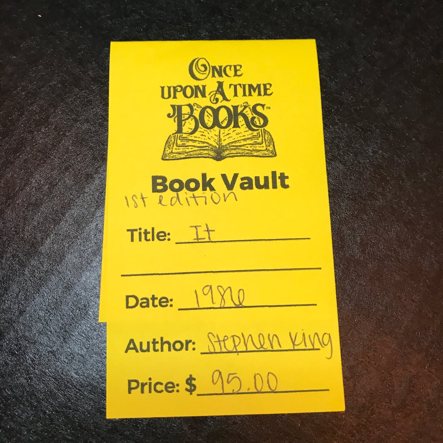 It - Stephen King - 1st Edition - 1986