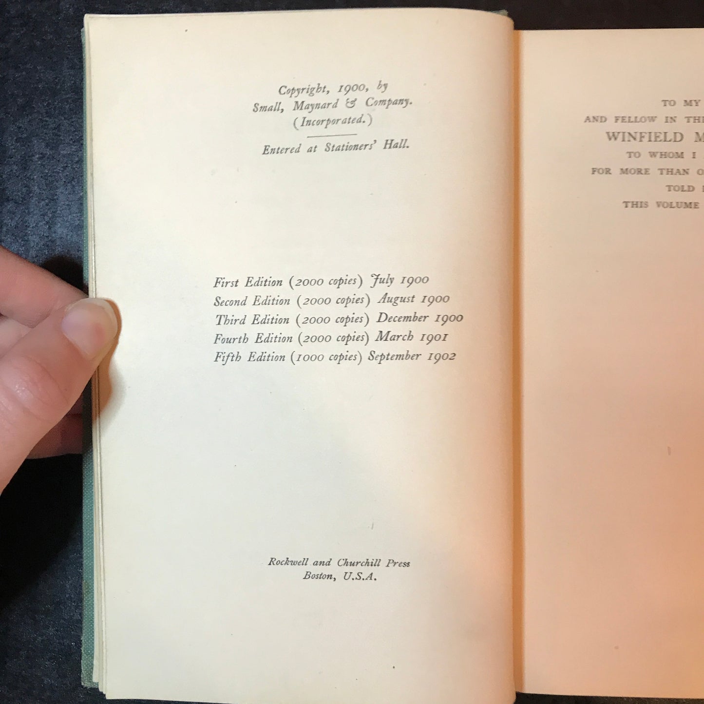 Up In Maine - Holman F. Day - 5th Edition - 1902