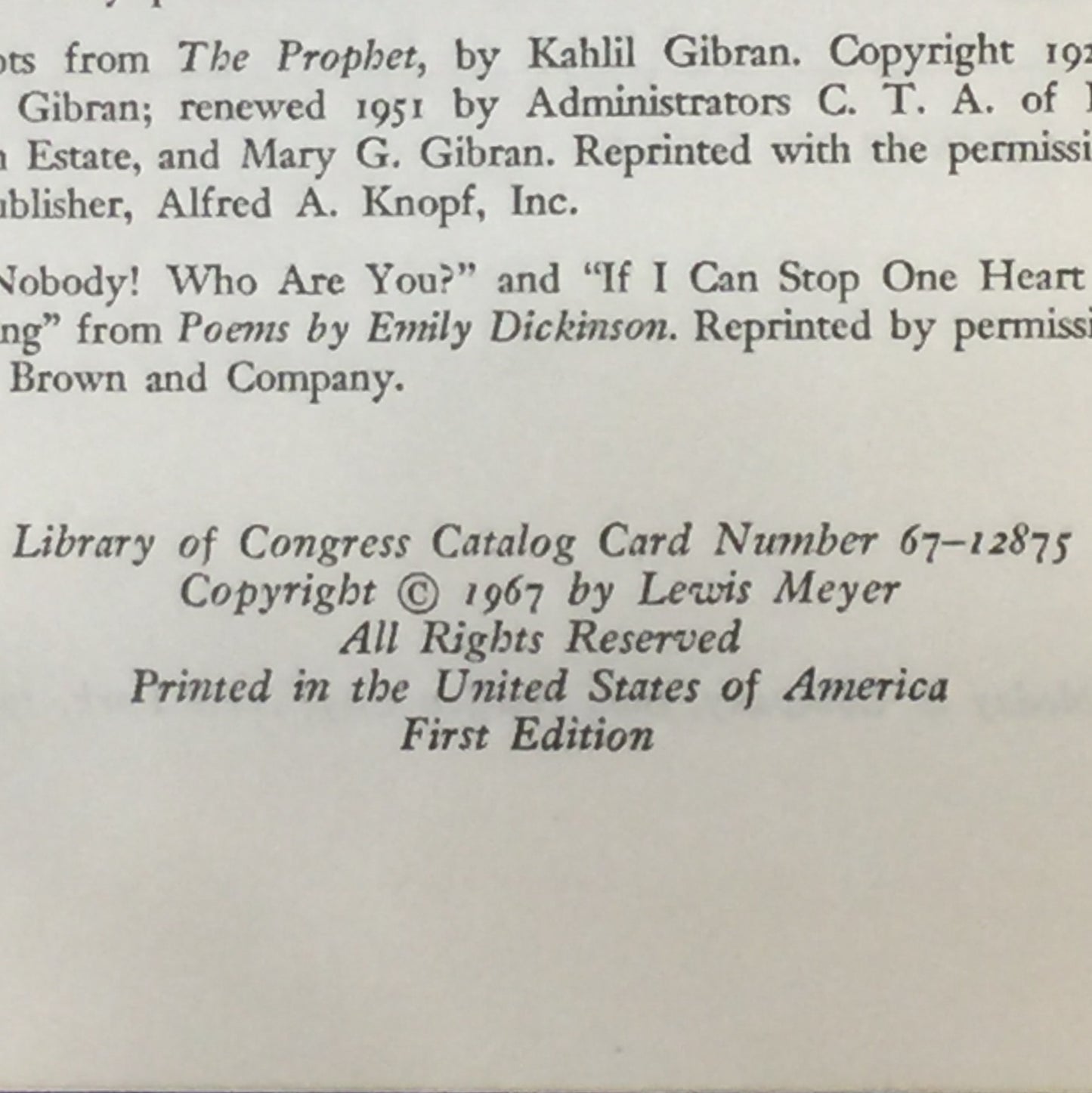 Off The Sauce - Lewis Meyer - Signed by Author - First Edition - 1967