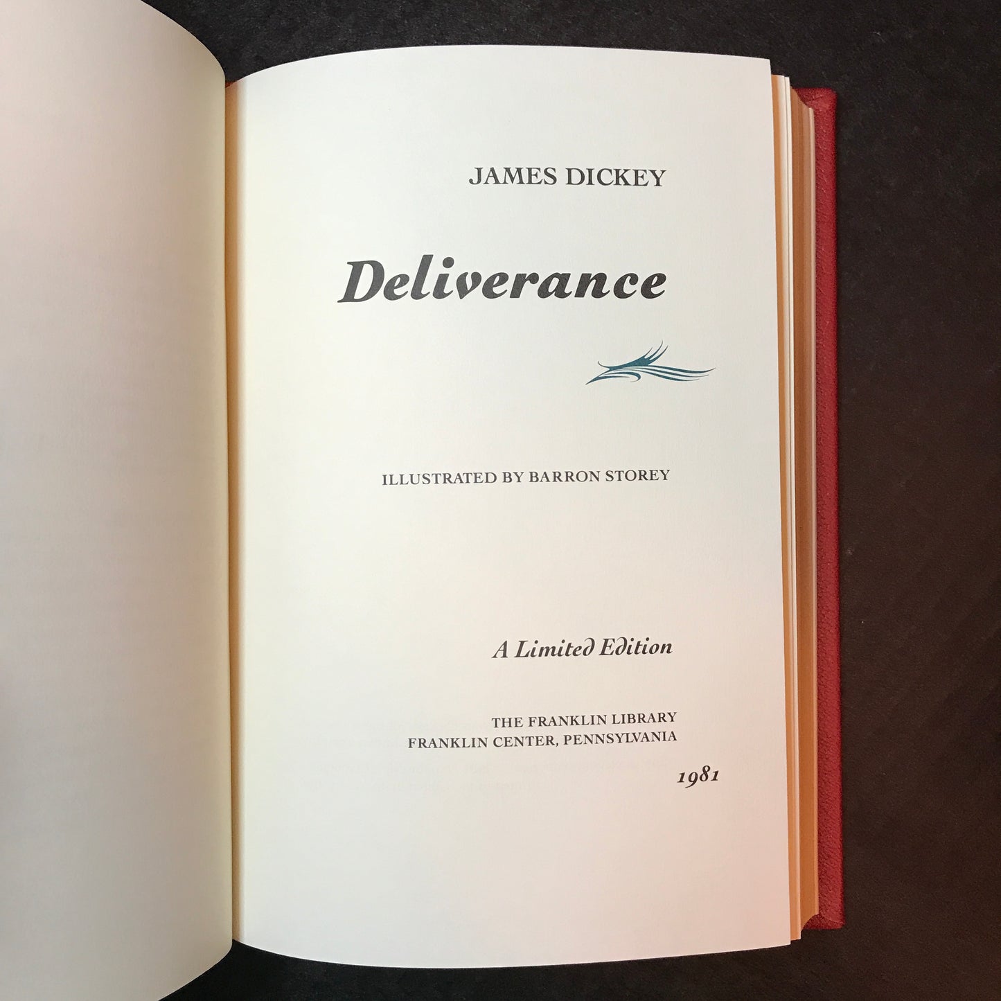 Deliverance - James Dickey - Franklin Library - Signed - 1981