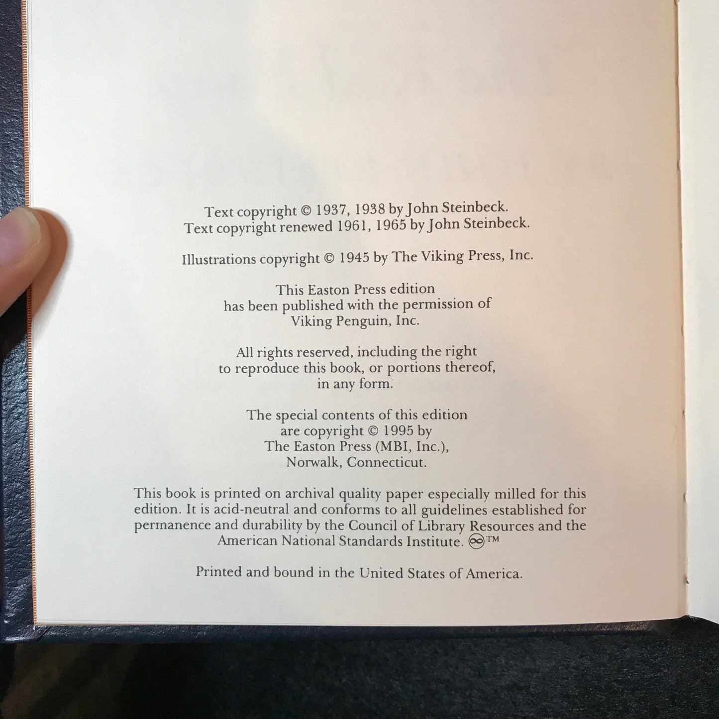 The Red Pony - John Steinbeck - Easton Press - 1995