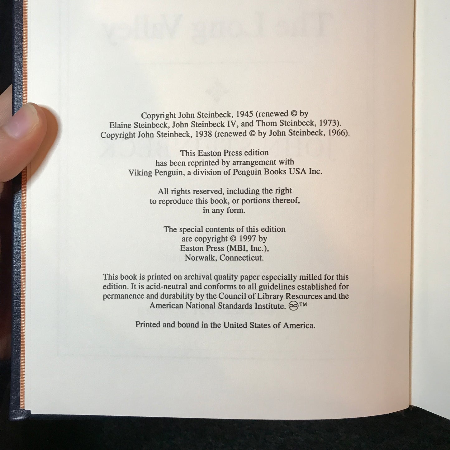 The Pearl - John Steinbeck - Easton Press - 1997