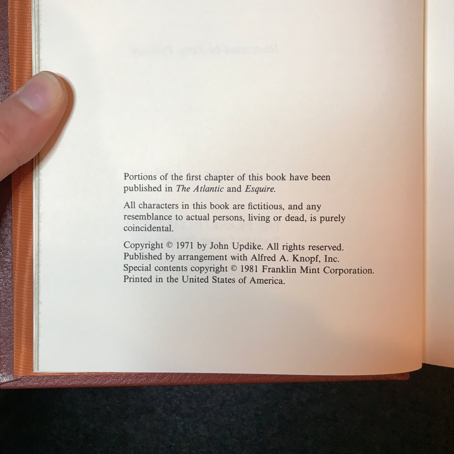 Rabbit Redux - John Updike - Signed - Limited Edition - Franklin Library - 1981