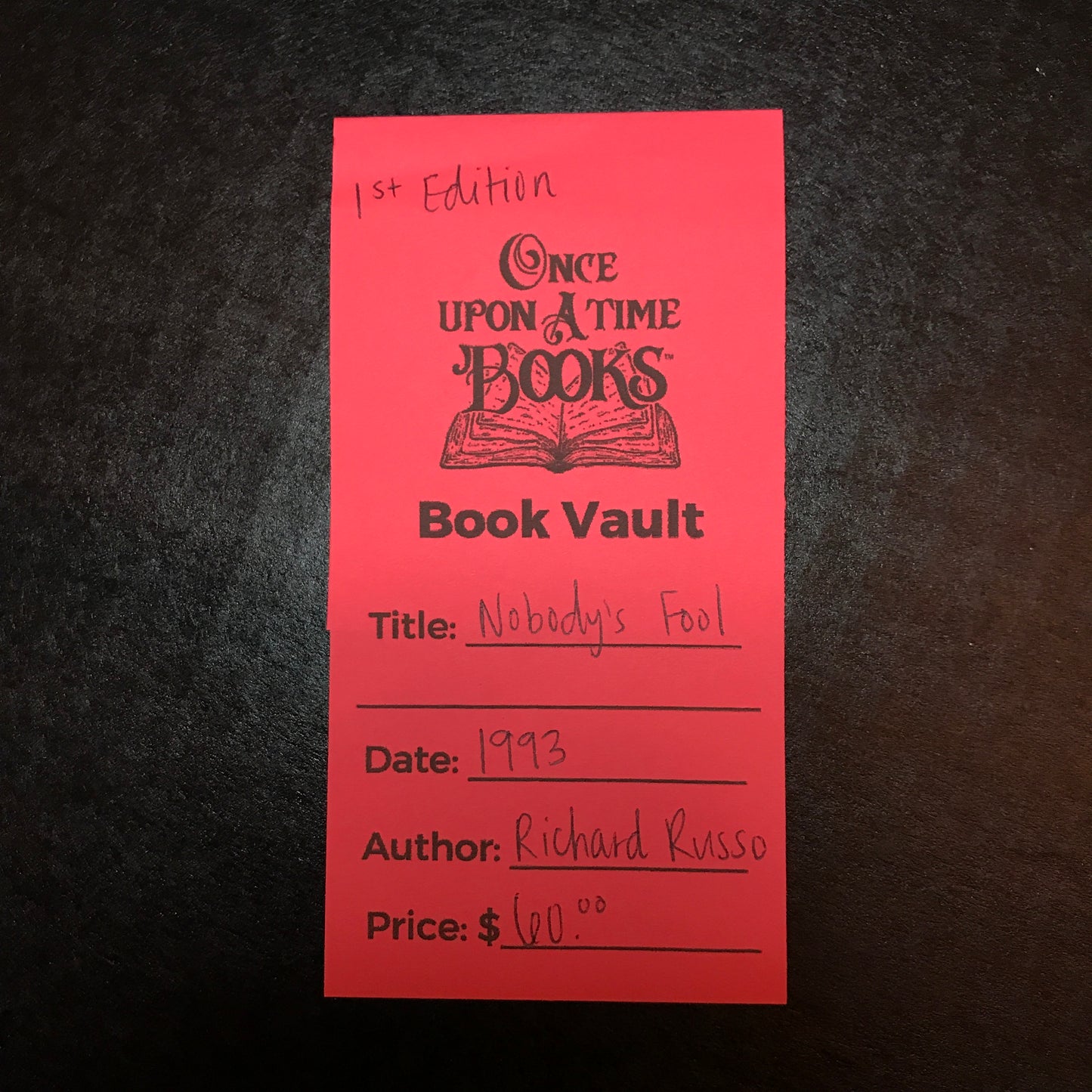 Nobody's Fool - Richard Russo - 1st Edition - 1993