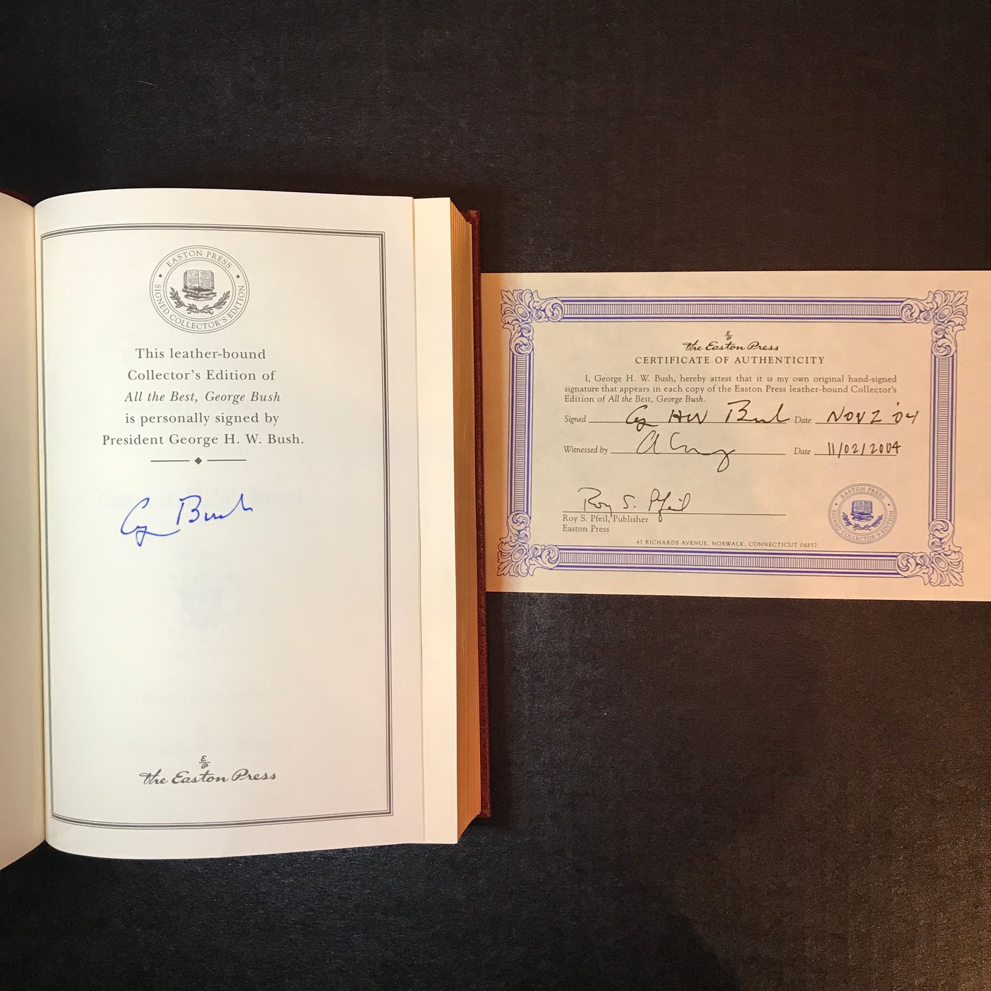 All The Best, George Bush - George H. W. Bush - Easton Press - Signed - 2004