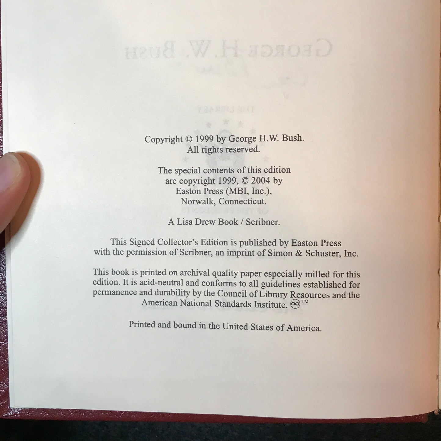 All The Best, George Bush - George H. W. Bush - Easton Press - Signed - 2004
