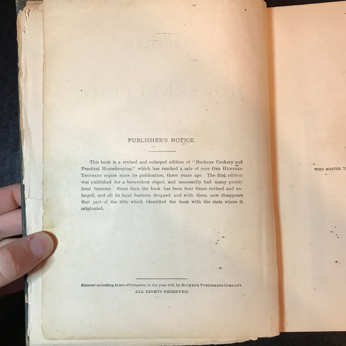 Practical Housekeeping - Buckeye Publishing Company - 1884