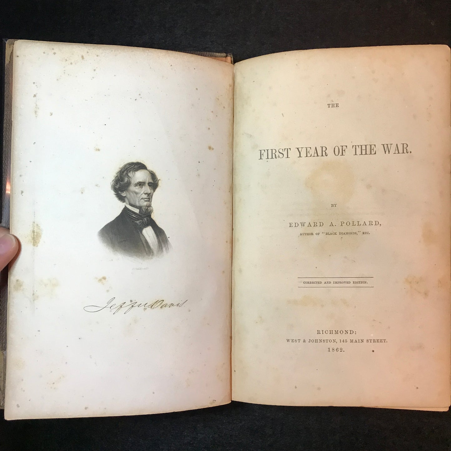 First Year of the War - Edward A. Pollard - 1862