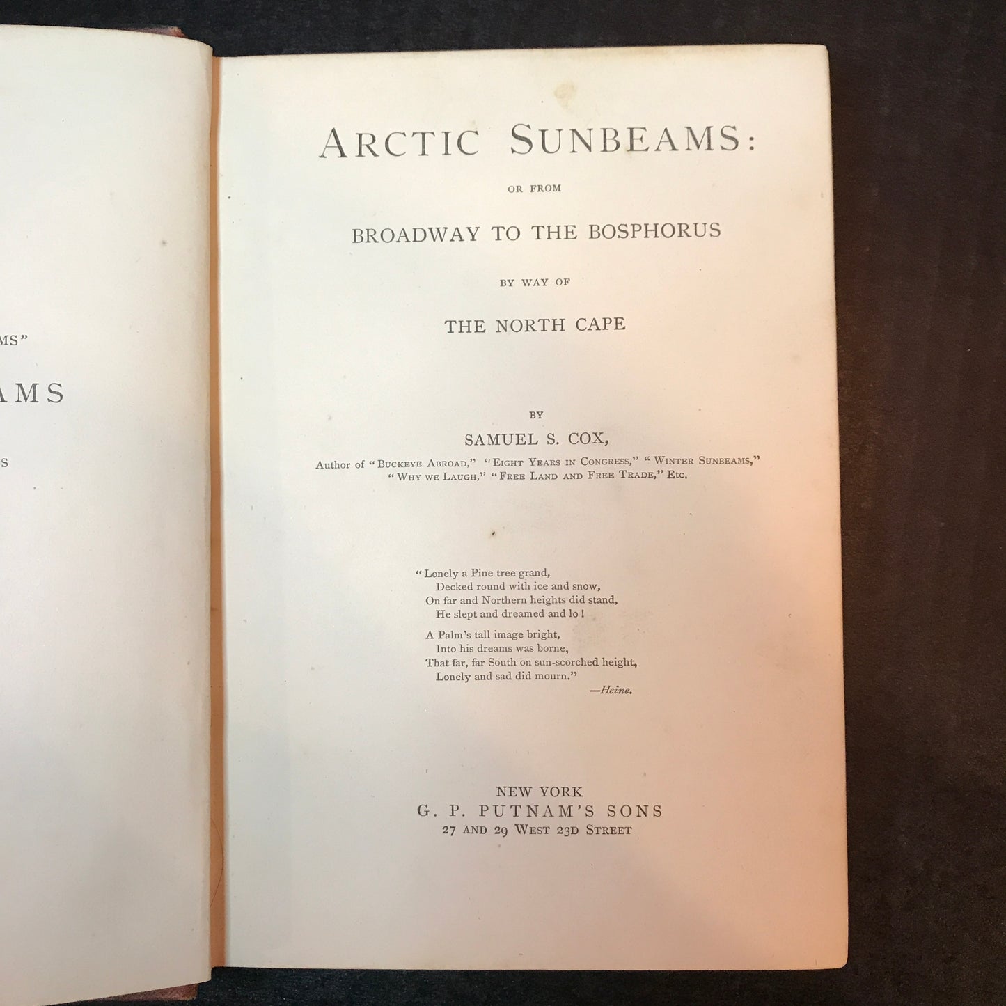Arctic Sunbeams: Or From Broadway to the Bosphorus - Samuel S. Cox - 1882