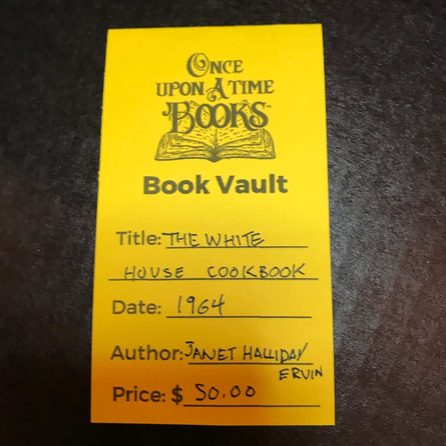 The White House Cookbook - Janet Halliday Ervin - 1964